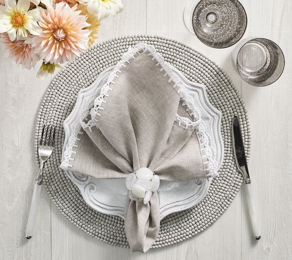 Gray Driftwood Placemats Set of 4 - Natural Coastal Table Decor for Dining Room, Kitchen, or Outdoor Entertaining