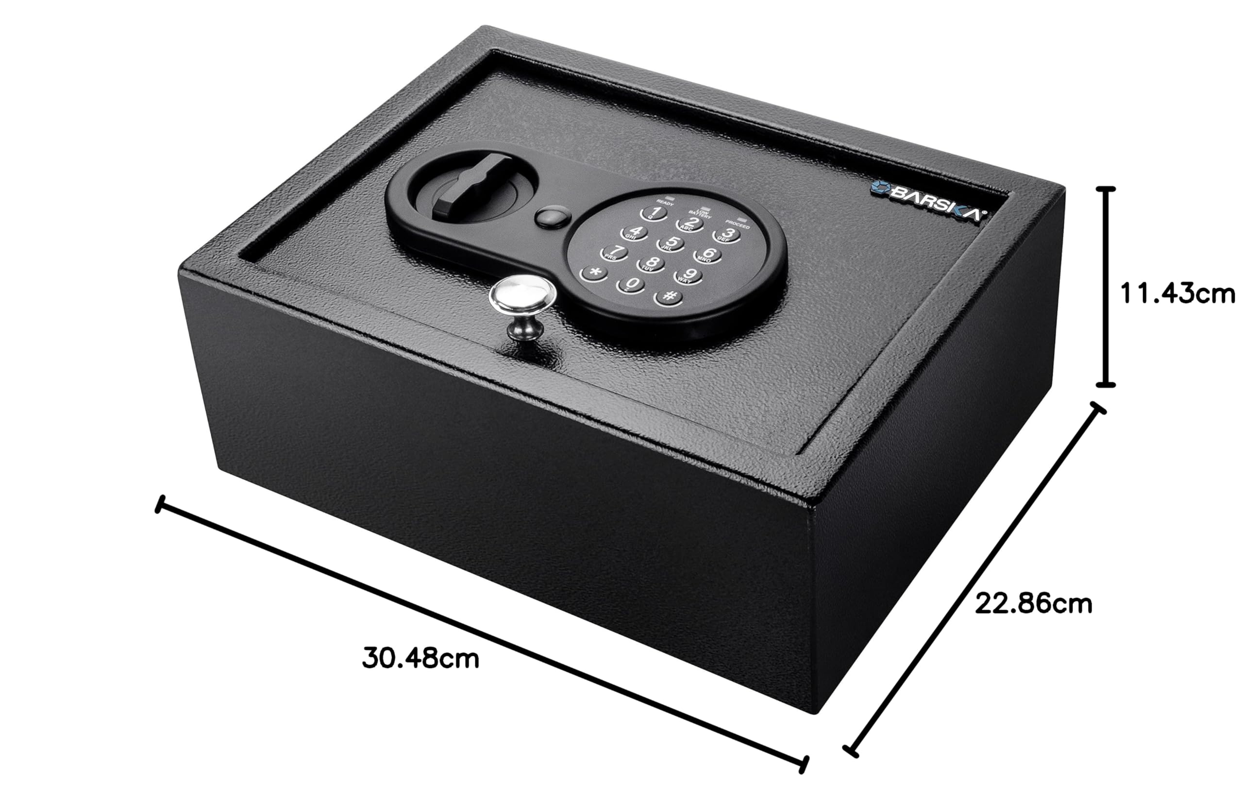 Barska AX13762 Top Opening Keypad Security Home Drawer Safe - Digital Lock Box for Jewelry, Cash & Documents - Secure Storage for Bedroom, Office or Closet