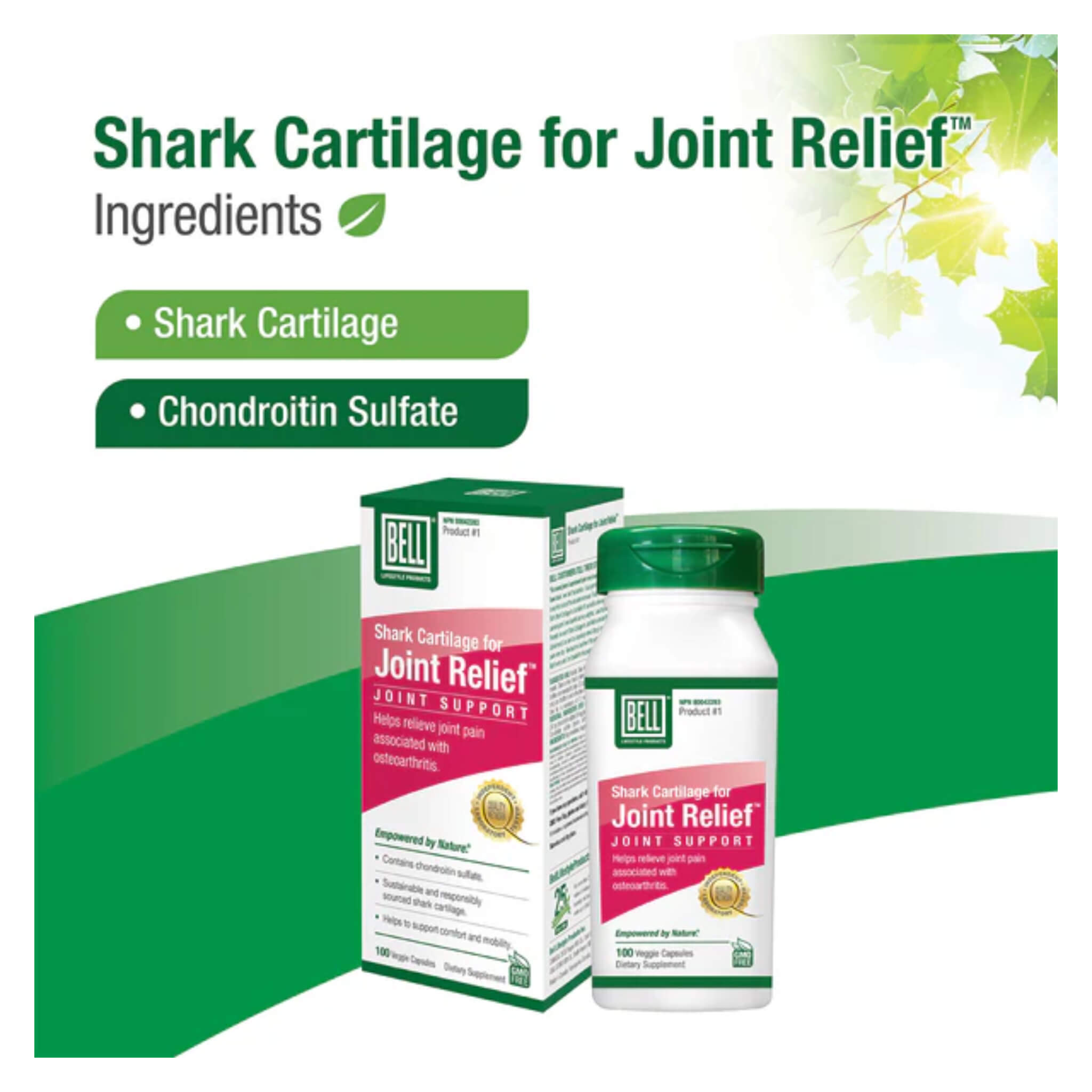 Shark Cartilage 100 Capsules - Premium Joint Support Supplement for Mobility & Comfort - Ideal for Active Lifestyles, Sports Recovery & Senior Wellness