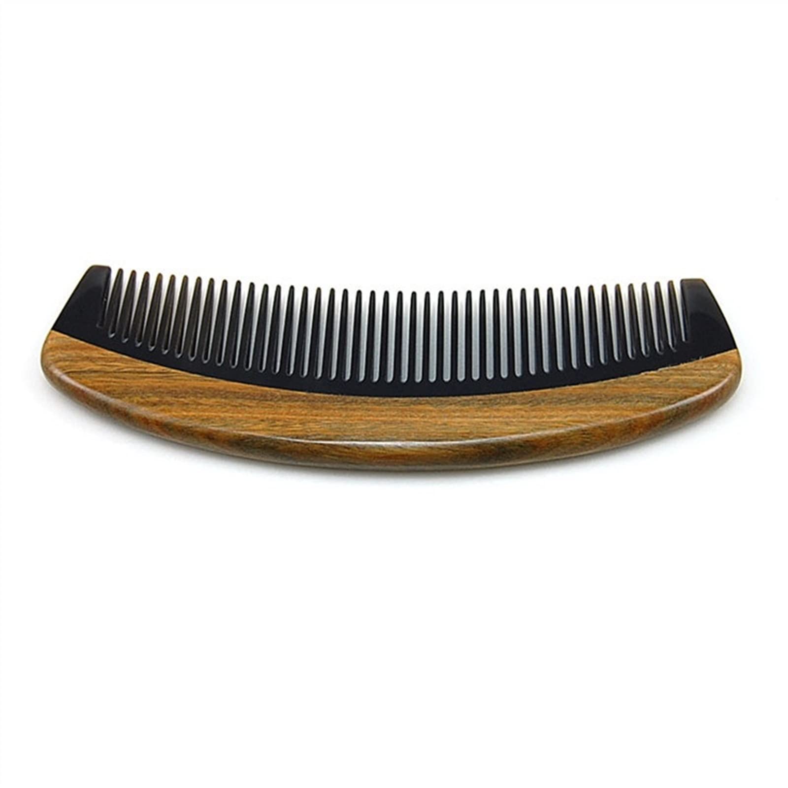 BAWHO Horn Wood & Dense Tooth Straight Hair Massage Comb - Anti-Static Smooth Comb for Hair Care & Detangling - Perfect for Daily Styling, Salon Use & Travel (1Pcs)