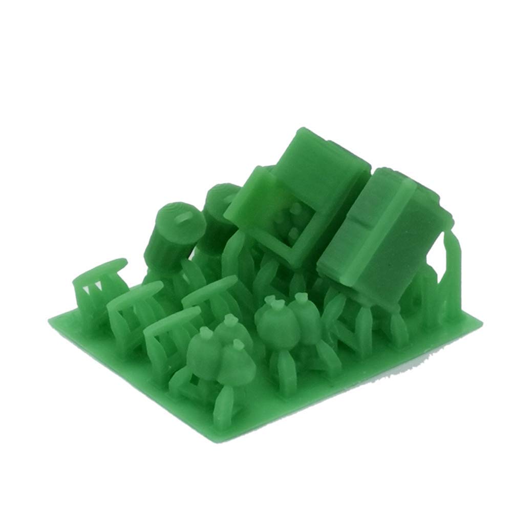 Outland Models Z Scale Railroad Scenery Set - Miniature Trash Can, Dumpster & Manhole Cover for Model Train Layouts | Perfect for Dioramas, City Scenes & Realistic Train Displays