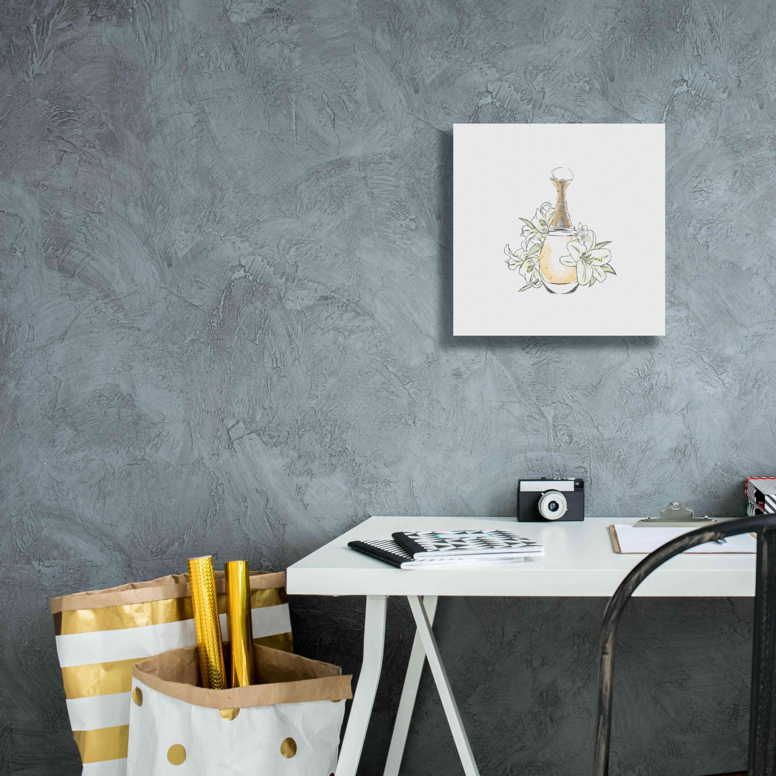 Incado Epic Graffiti 'Perfume III' Giclee Canvas Wall Art - 12x12 Inches Modern Home Decor for Living Room, Bedroom & Office