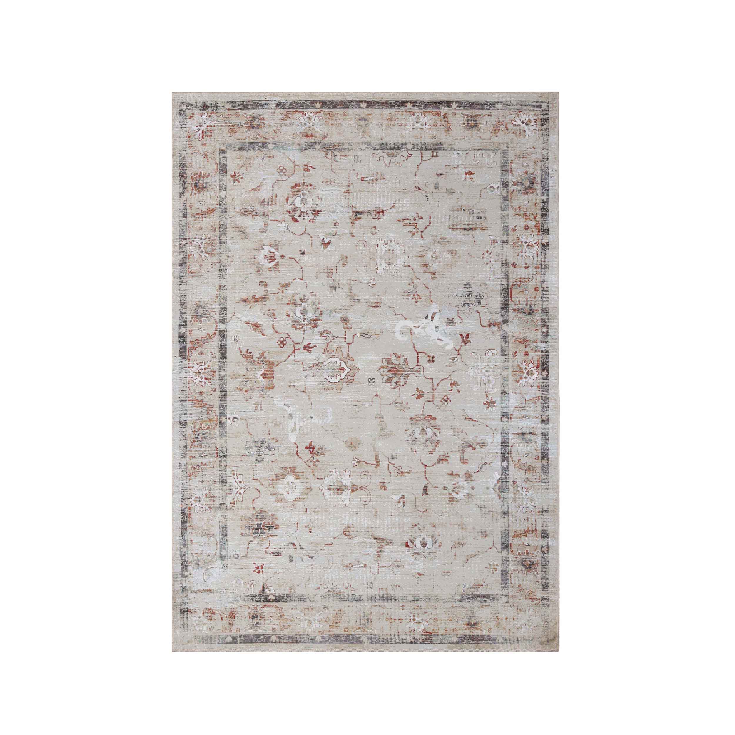 Elegant Swan Floral Non-Slip Washable Indoor Area Rug - Perfect for Living Room, Bedroom, or Hallway Runner