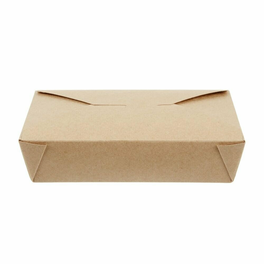 Eco-Friendly 25-Pack Kraft Microwavable Takeout Containers with Lids - 49oz Disposable Food Storage Boxes for Meal Prep, Catering & Freezer Use - Perfect for Restaurants, Home Baking & Food Packaging Supplies - Ideal for Takeout Meals, Party Catering & Leftover Storage