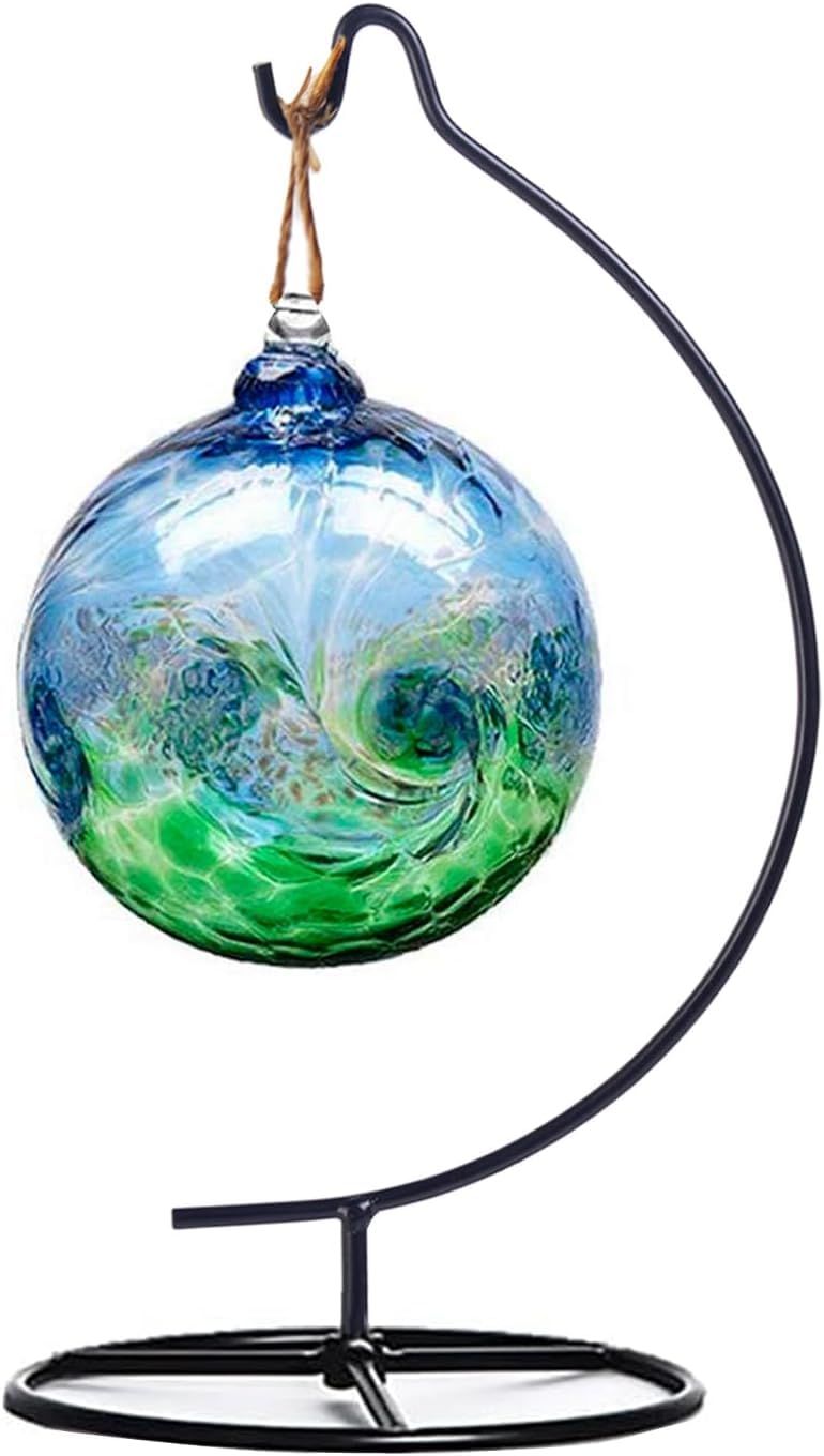 Iron Hanging Display Stand for Air Plants, Flower Pots, Glass Terrariums & Christmas Ornaments - Moon-Shaped Rack Holder for Home, Wedding & Holiday Decorations | Perfect for Living Rooms, Gardens & Seasonal Displays