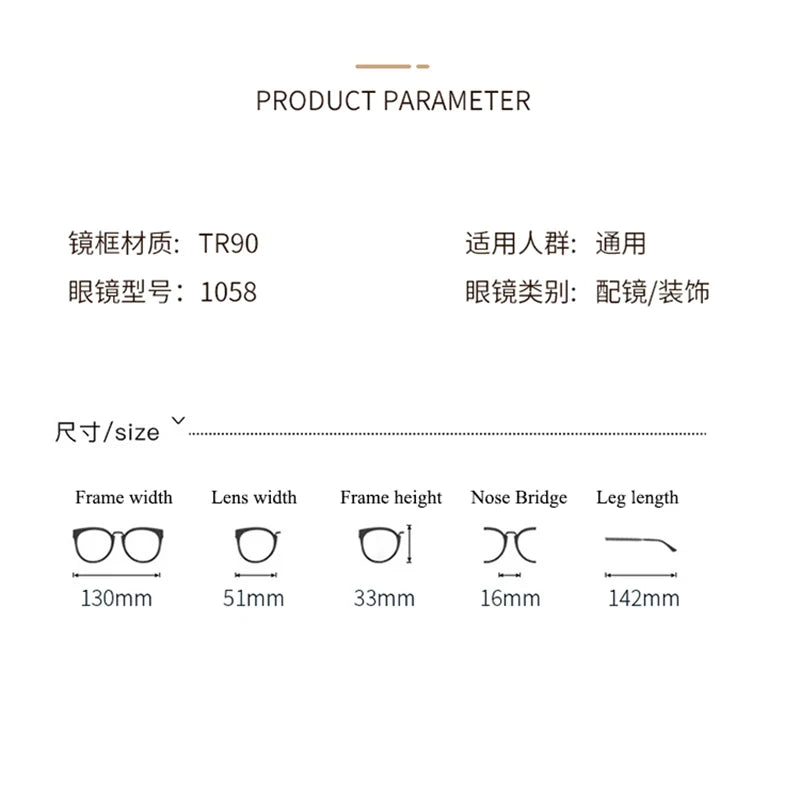 Bclear Unisex Small Full Rim Rectangle Plastic Eyeglasses 1058 - Lightweight & Durable Frames for Men & Women - Perfect for Reading, Work & Everyday Use