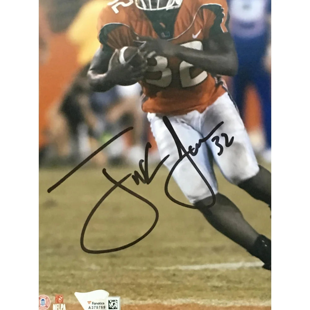 Frank Gore Autographed 8x10 Photo with COA - Miami Hurricanes & San Francisco 49ers Memorabilia - Perfect for Sports Fans, Collectors, and Man Cave Decor