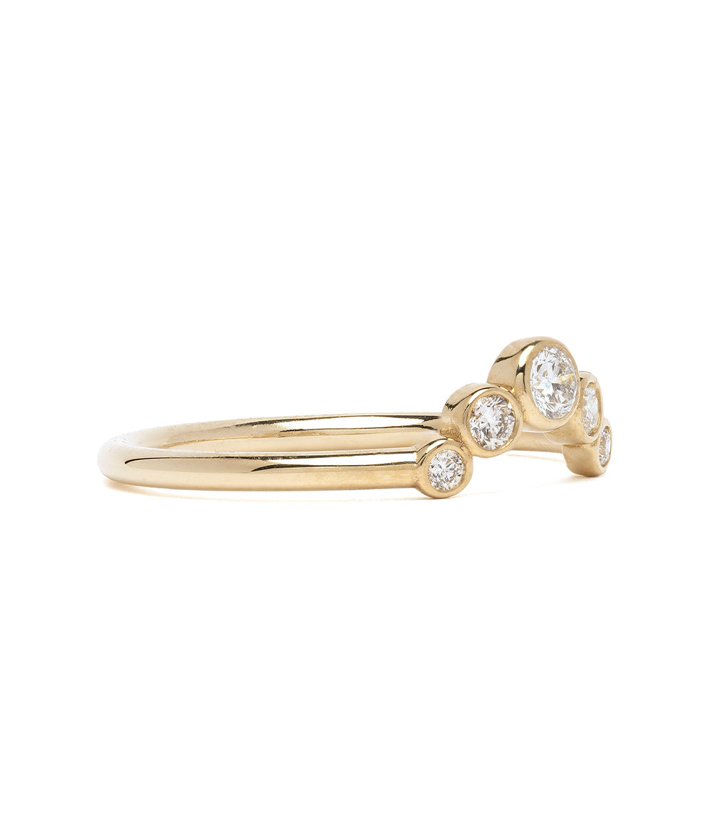 Bezels Sunrise Nesting Band - Stackable Rings for Women, Minimalist Gold & Silver Jewelry Set - Perfect for Layering, Everyday Wear & Special Occasions