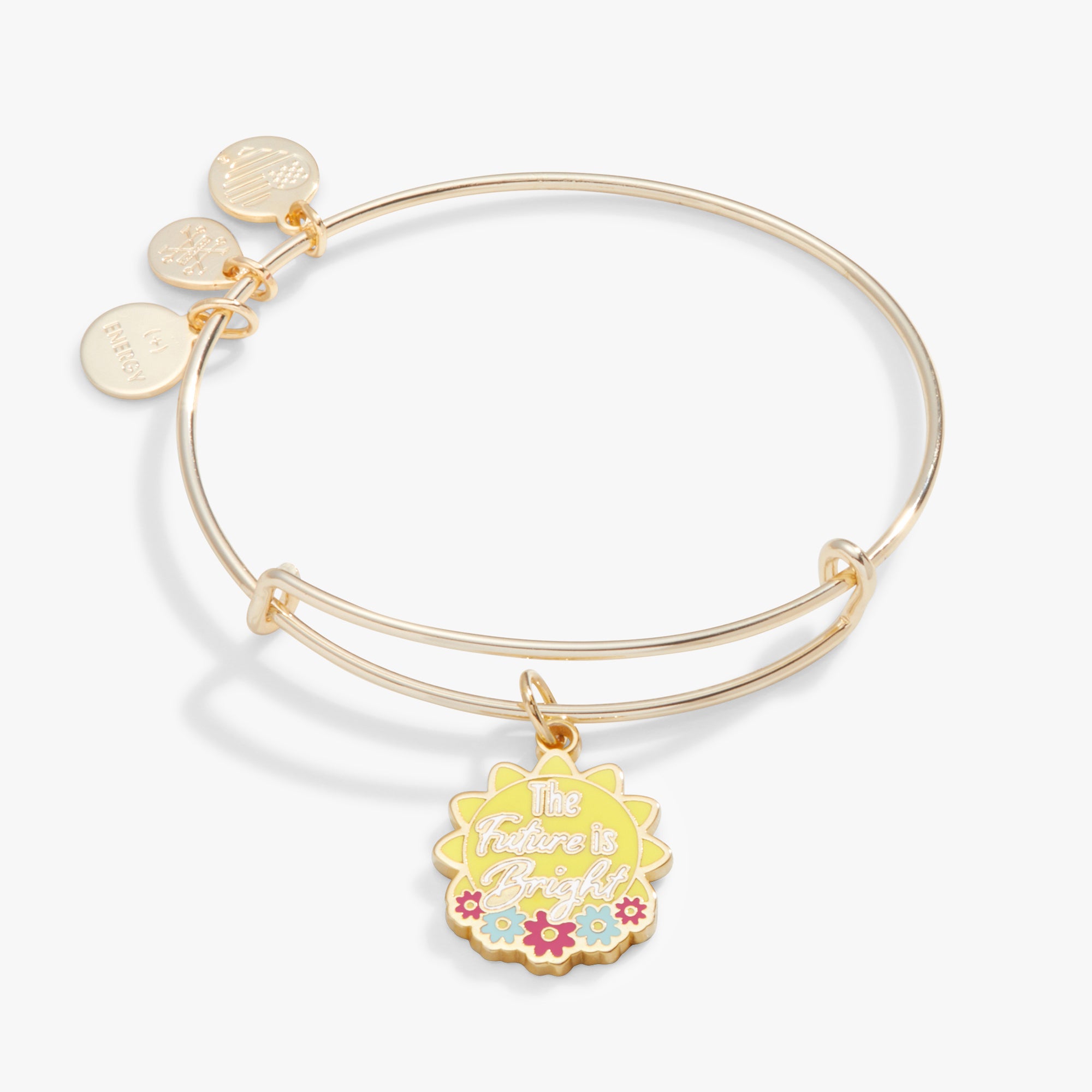 Stylish 'The Future Is Bright' Charm Bangle Bracelet for Women - Perfect for Everyday Wear, Gifts & Special Occasions