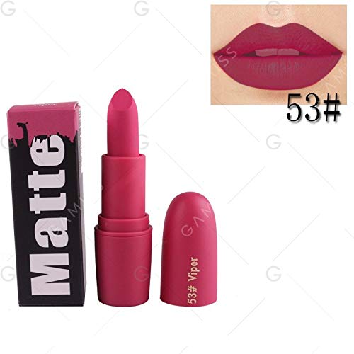 Miss Rose Creme Matte Lipstick - Long Lasting, Waterproof, Bullet 53 (Pink, 3.4g) - Perfect for Everyday Wear, Parties & Special Occasions