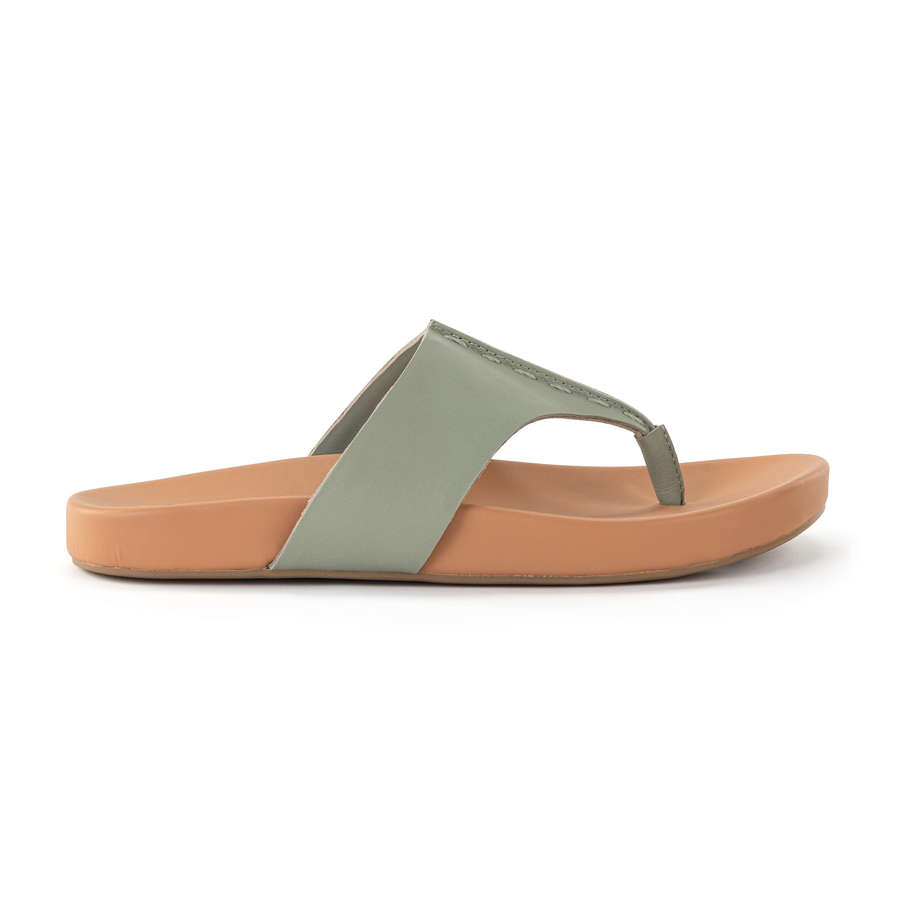 Everly Leather Sandals for Women - Comfortable Meadow Green Casual Shoes for Walking, Travel & Everyday Wear