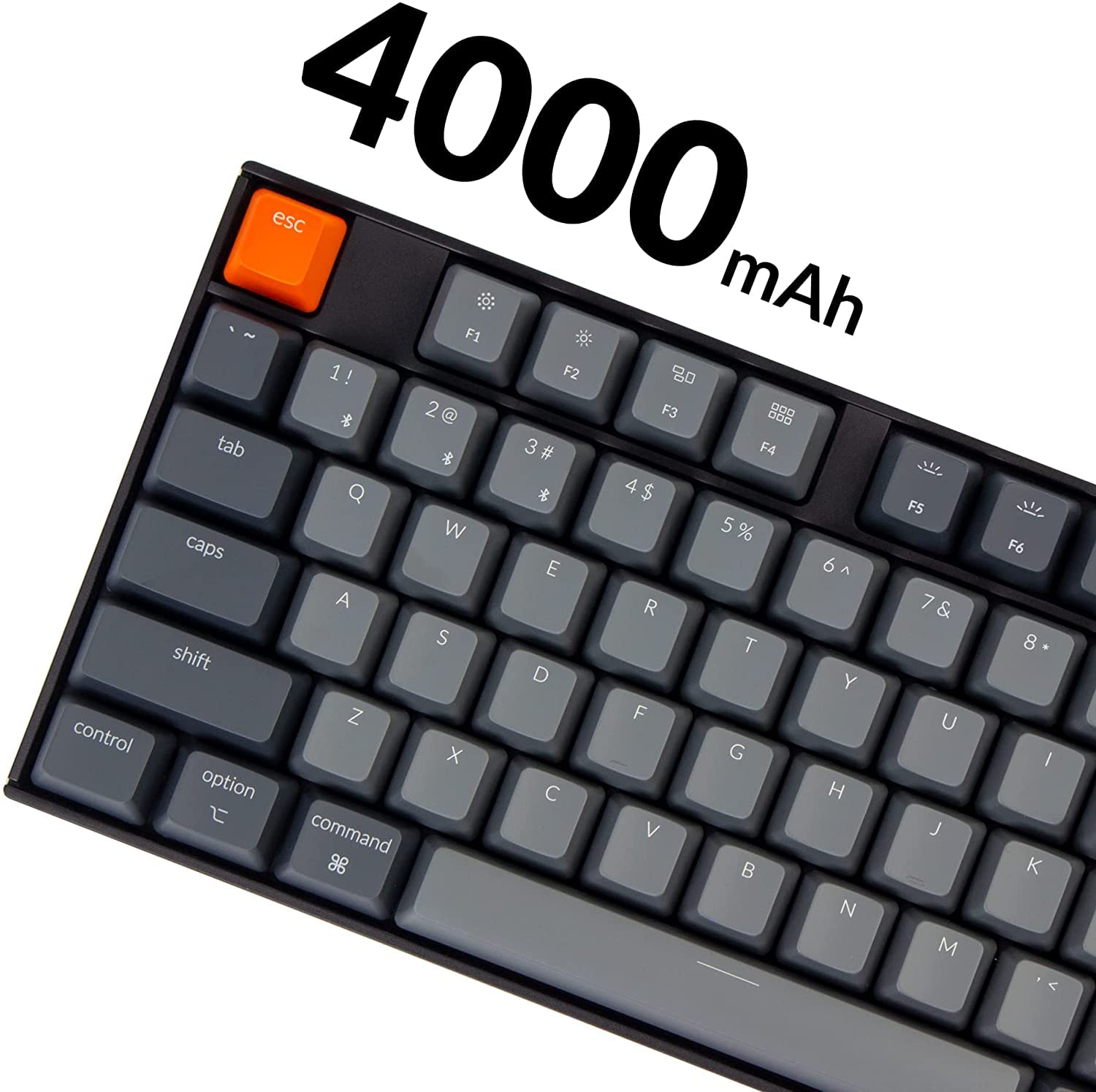Keychron K10 Wireless Mechanical Gaming Keyboard - 104 Key Full Size Hot-Swappable with Gateron G Pro Brown Switches, White LED Backlight, USB-C Wired & Bluetooth for Mac/Windows - Perfect for Office Work, Gaming & Programming