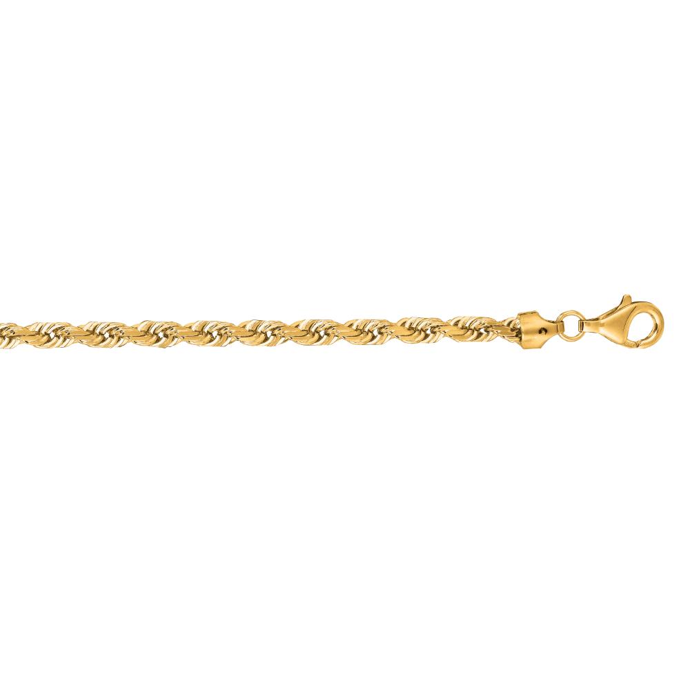10K Yellow Gold 6mm Royal Rope Chain for Men & Women - Durable Luxury Necklace for Everyday Wear, Gifts & Special Occasions