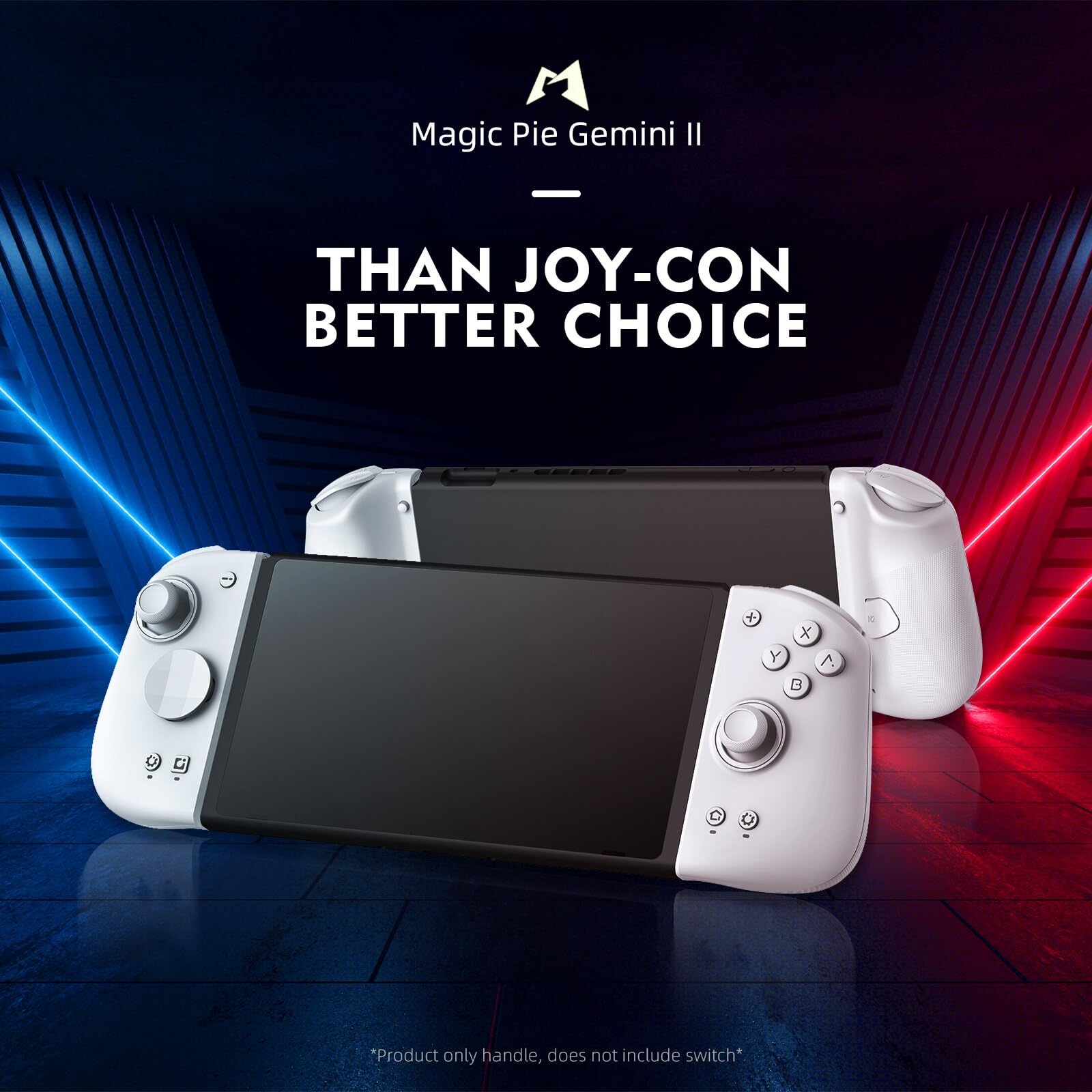 AIROKA MOBAPAD 2nd Gen HD Wireless Game Controller for Nintendo Switch & Switch OLED - ALPS Vibration Motor, Hall Effect Joysticks, NFC Support (White) | Perfect for Mario Kart, Zelda & Multiplayer Gaming