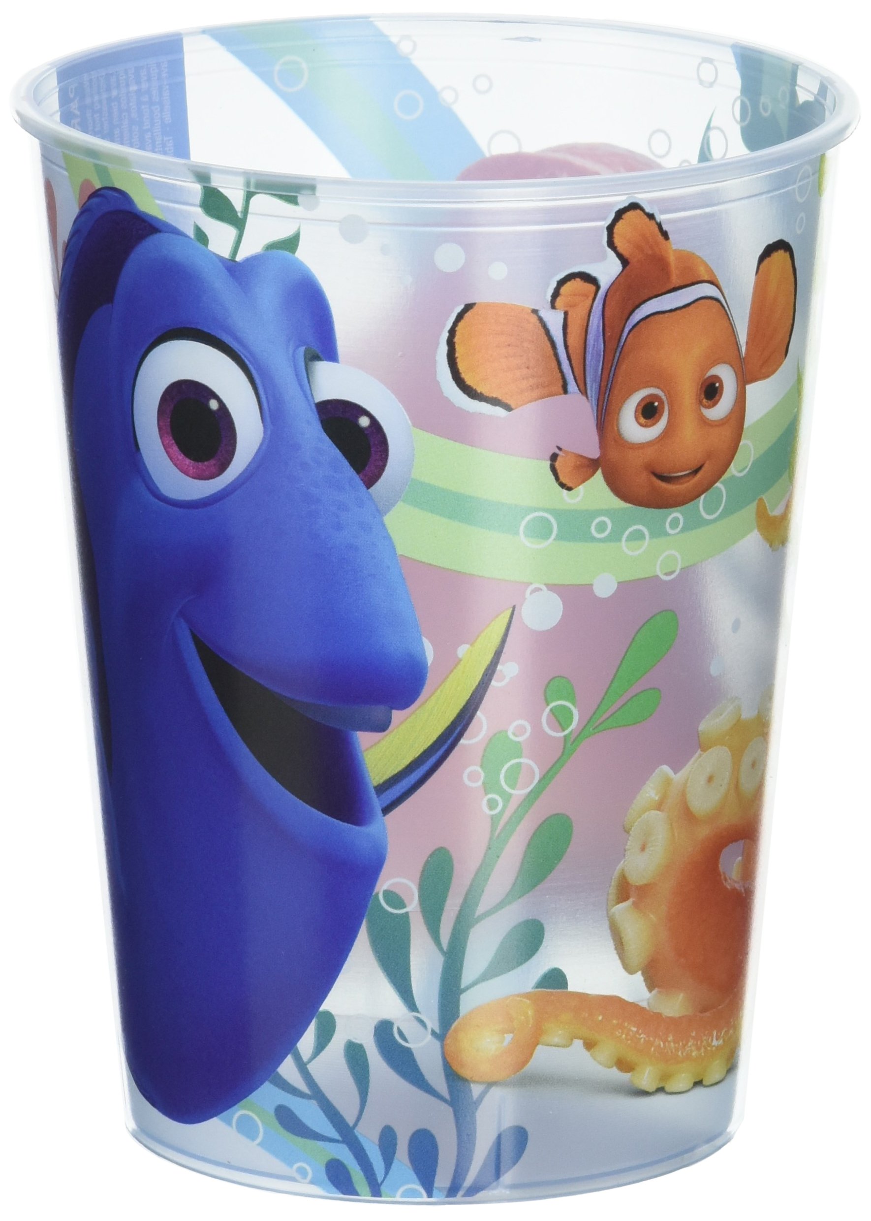 Finding Dory Party Supplies - 16 oz. Plastic Cups for Kids Birthday, Baby Shower & Themed Events - Disney Pixar Movie Character Drinkware