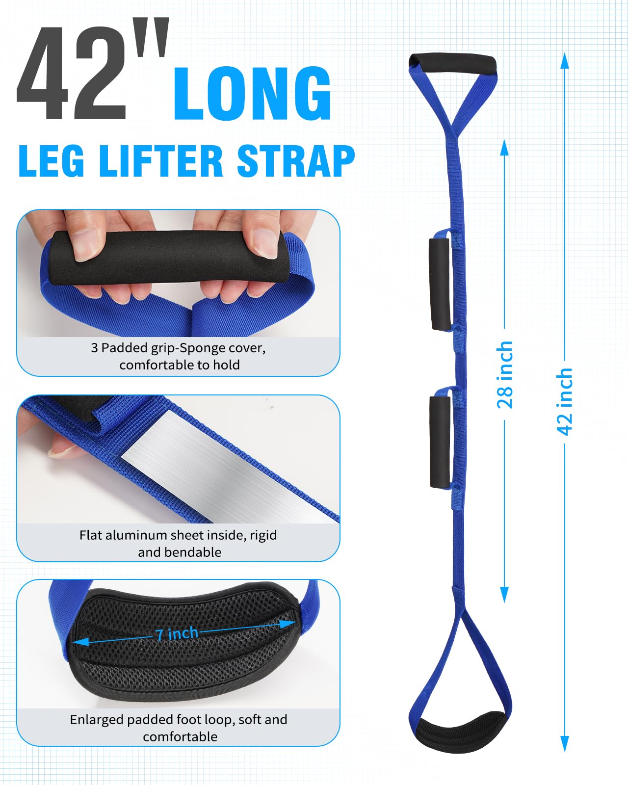 10 in 1 Hip Replacement Kit for Seniors - Post Surgery Recovery Aid with Grabber Reacher, Sock Aid, Leg Lifter, Pill Organizer, Button Hook, Shoehorn, Dressing Stick, Back Scratcher & Bath Accessories - Essential Mobility Assistance for Daily Living After Hip Surgery
