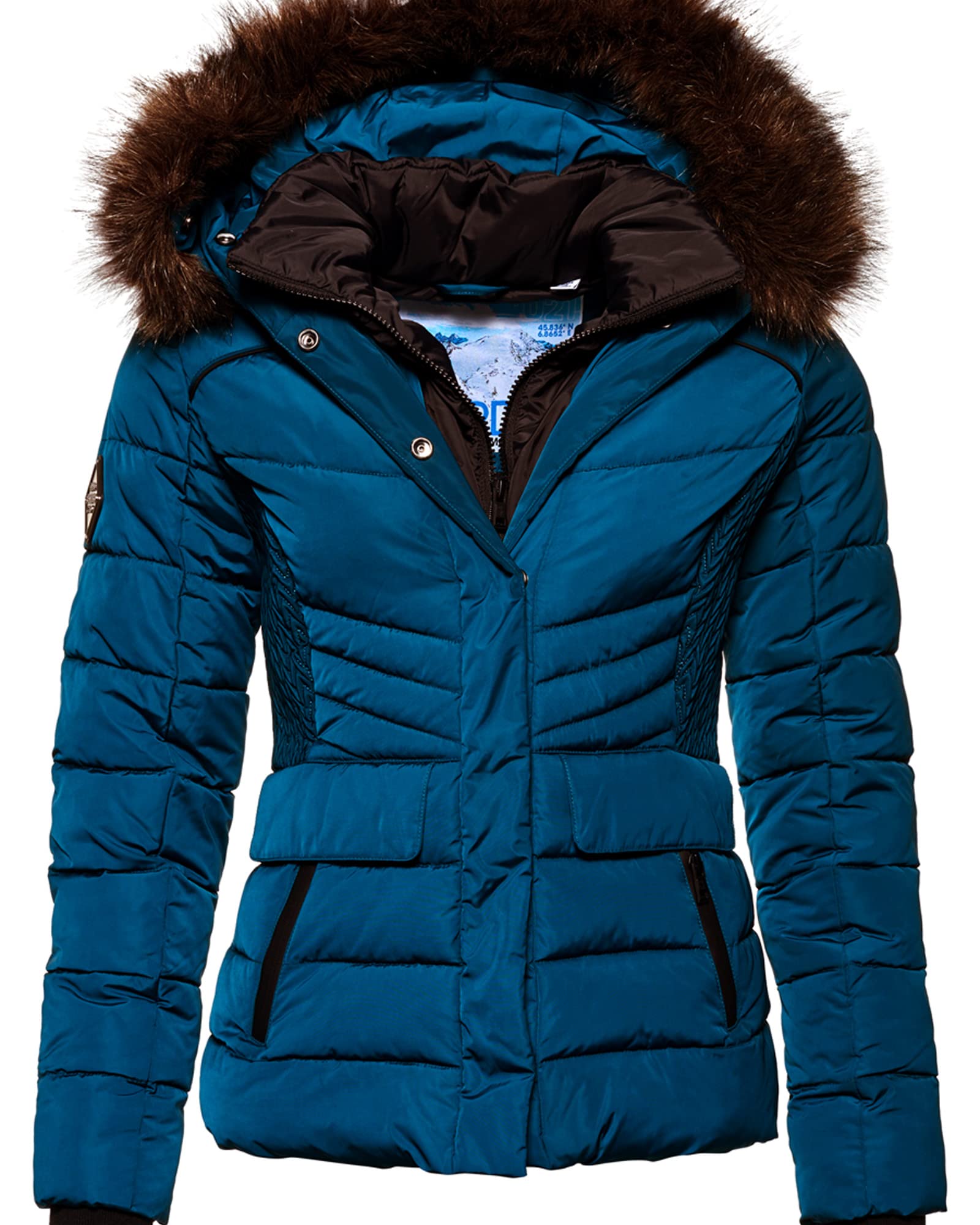 Superdry Women's Glacier Biker Jacket - Stylish Faux Leather Motorcycle Jacket for Women | Perfect for Riding, Casual Outfits & Fall Fashion