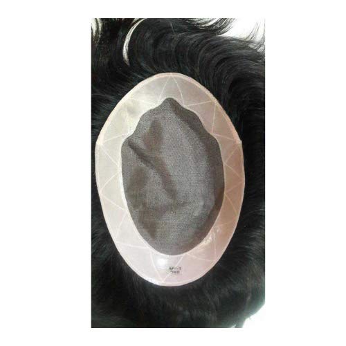 100% Human Hair Mono Filament Hair Patch - Silky Smooth & Natural Looking for Men & Women | Perfect for Thinning Hair, Hair Loss & Everyday Styling