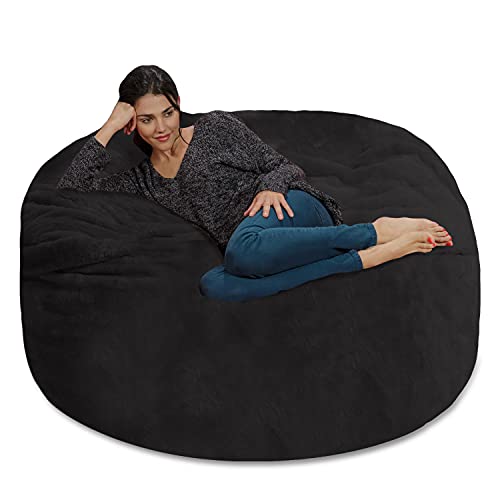Plush Faux Rabbit Fur - Black