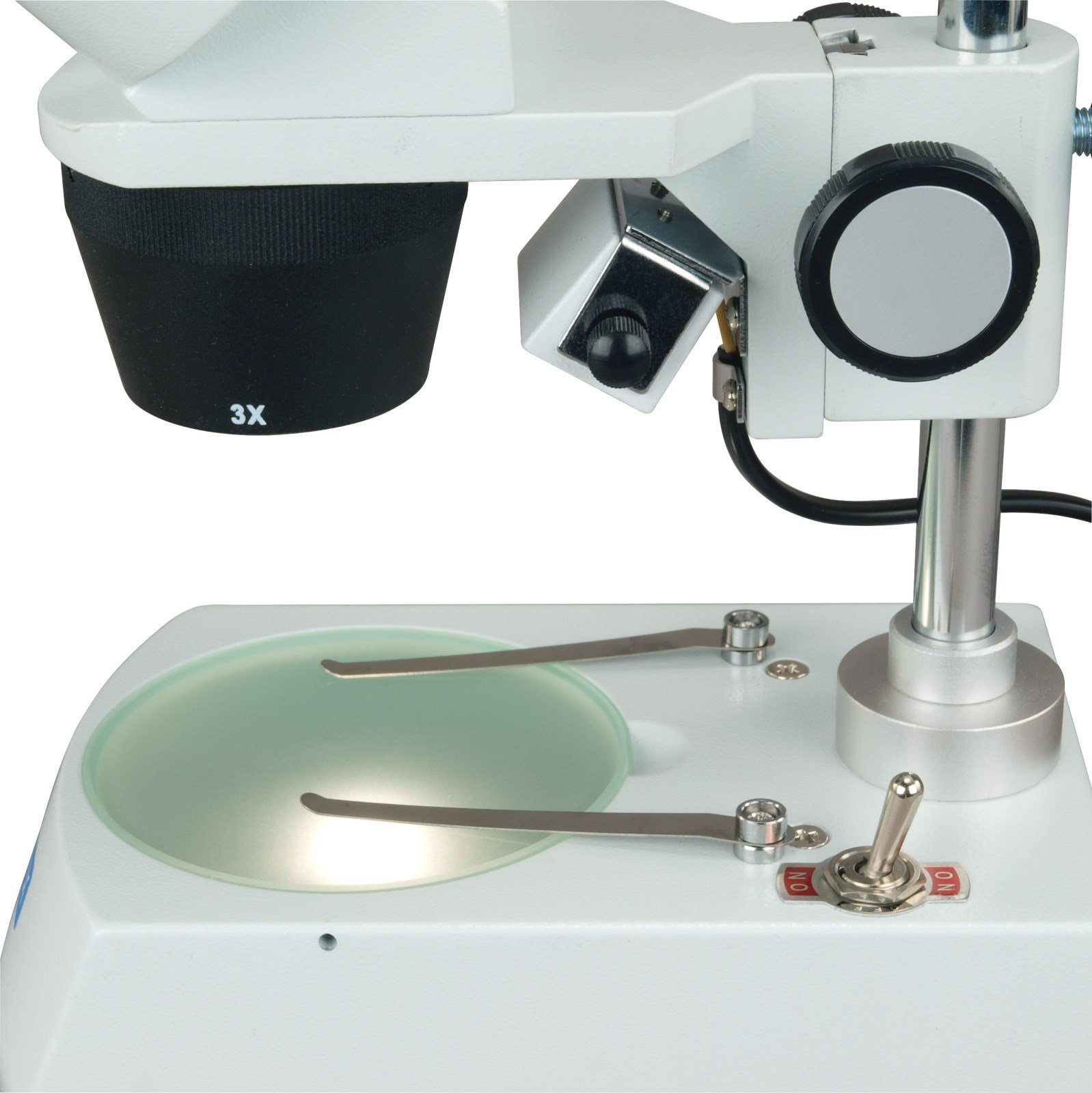 OMAX 20X-60X Student Binocular Stereo Microscope with Dual LED Lights & USB Camera for Biology Lab, Classroom Learning & Home Science Experiments