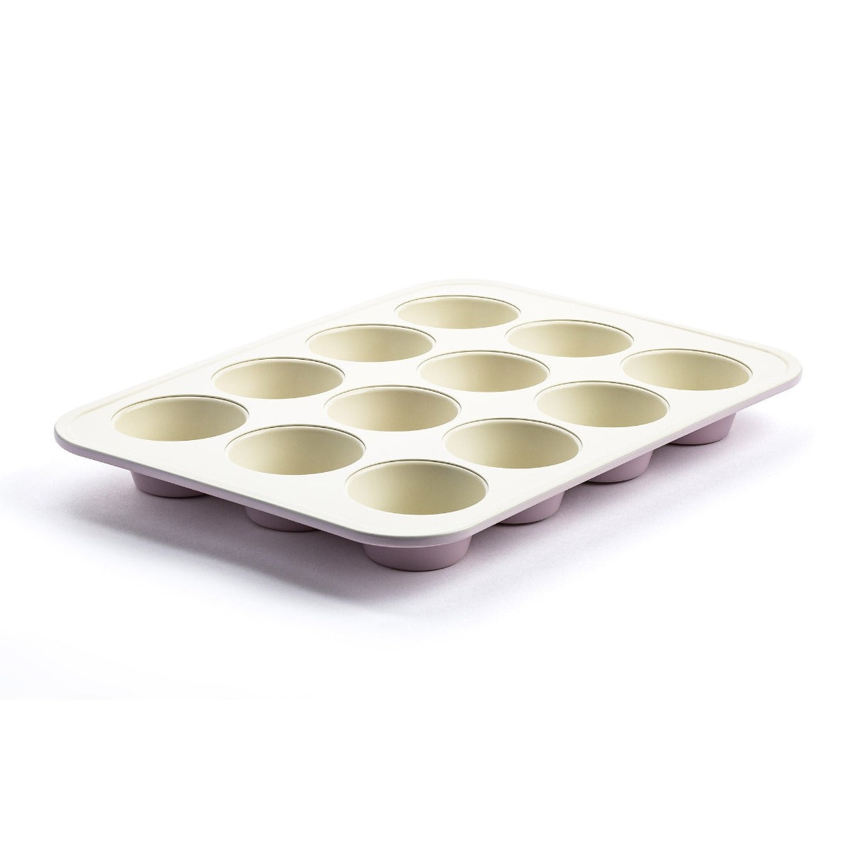 GreenLife Ceramic Nonstick Muffin Pan - 12 Cup Non-Toxic Bakeware, Dishwasher Safe, Pink Baking Tray for Cupcakes, Muffins & More - Perfect for Home Baking, Parties & Gifts