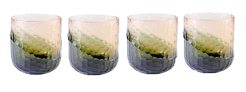 Ombre Glass Tumbler - 20oz Insulated Travel Mug with Lid & Straw - Melon & Grey Gradient - Perfect for Coffee, Tea, Cold Drinks on the Go