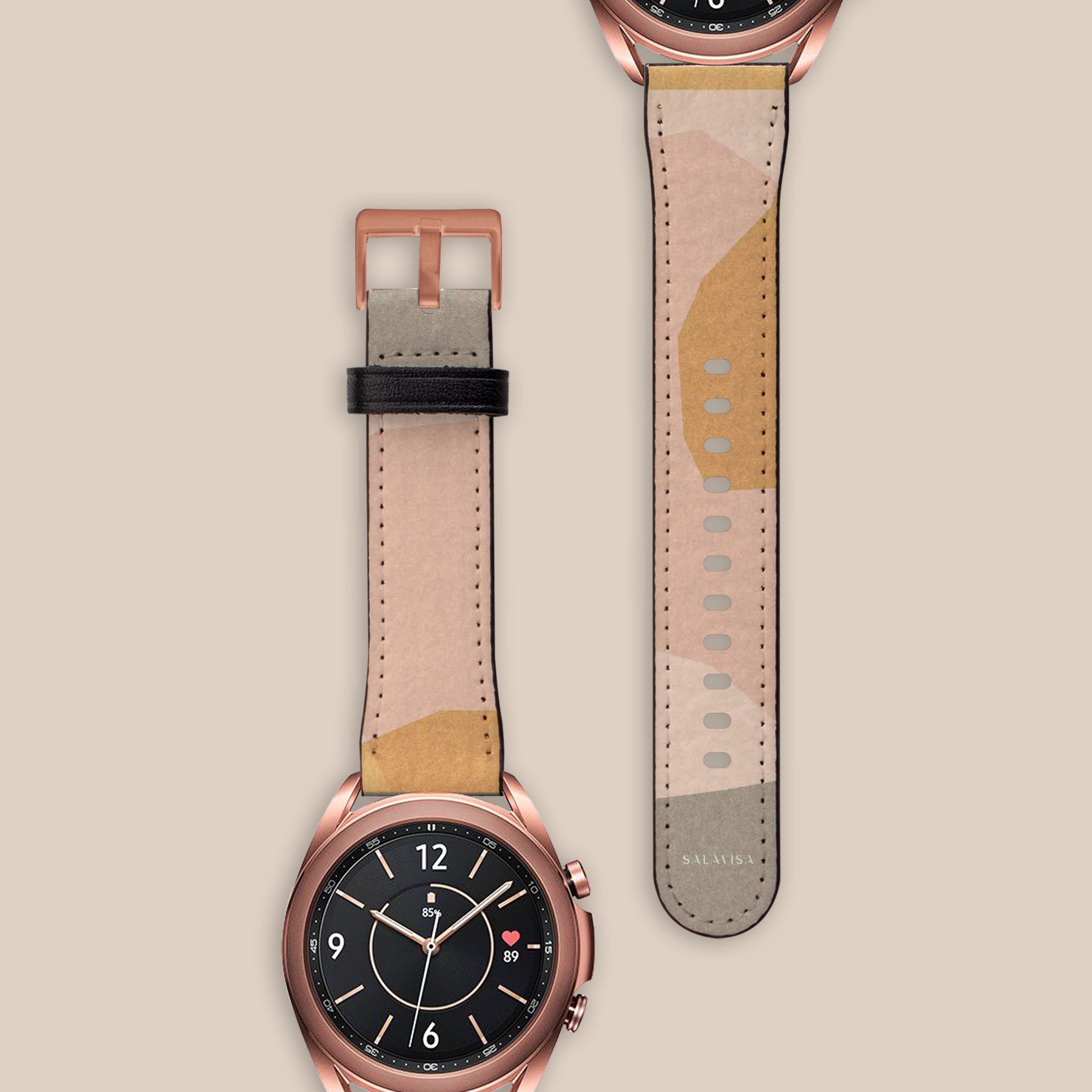 Earth Layers Galaxy Watch Band - Durable Silicone Strap for Samsung Galaxy Watch 4/5/6, Fit for Outdoor Sports, Running & Daily Use