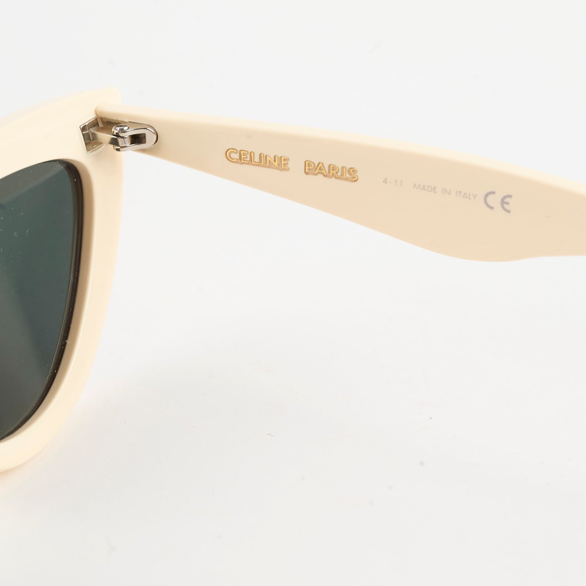 Celine Cream Sunglasses for Women - Luxury Designer Shades for Summer, Beach & Outdoor Fashion