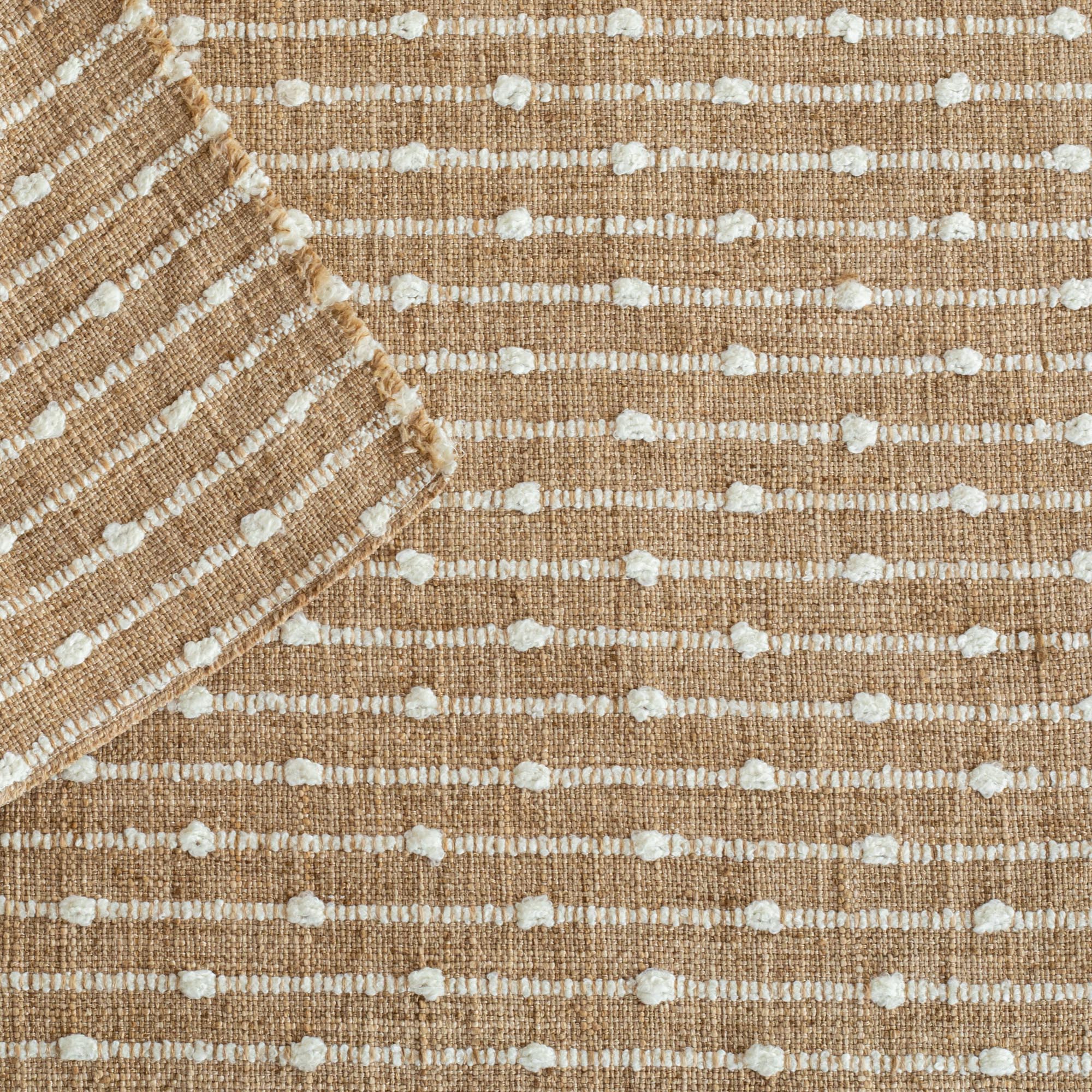 Arren Stripe Fabric - Natural Burlap Material for DIY Crafts, Home Decor & Gift Wrapping | Eco-Friendly & Durable Textile for Upholstery, Table Runners & Wedding Decorations