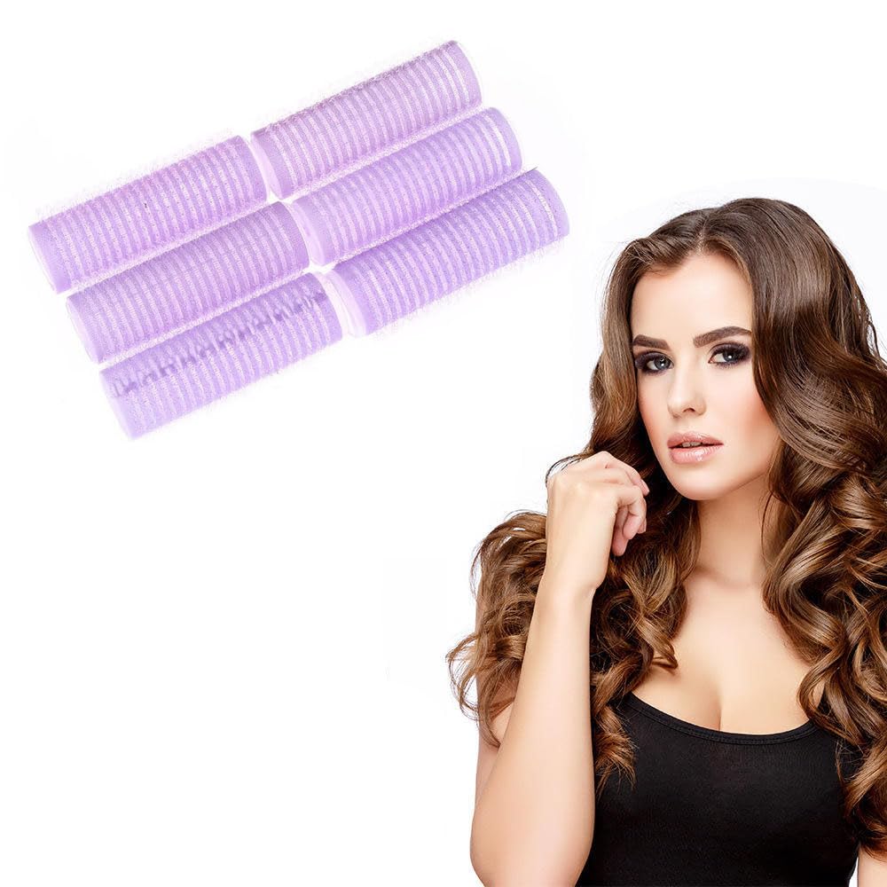 Ayushicreation Self Grip Heatless Hair Rollers Set - 6pc Multi Color Small Hair Curlers for DIY Salon-Quality Curly Hairstyles | Perfect for Women with Medium to Short Hair | Great for Overnight Styling, Special Occasions & Everyday Beauty Routines
