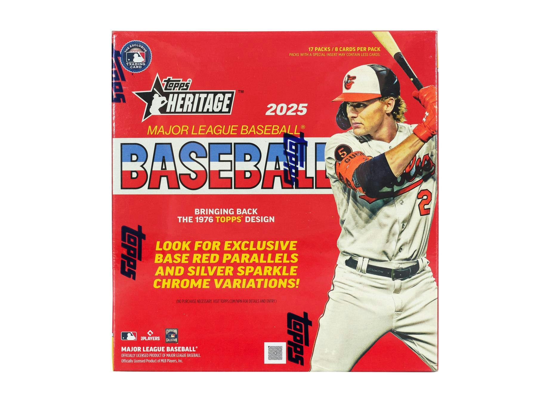 2025 Topps Heritage Baseball Mega Box - 36 Packs, 360 Cards - Collectible Trading Cards for Baseball Fans - Perfect for Collectors, Gifts, and Game Nights