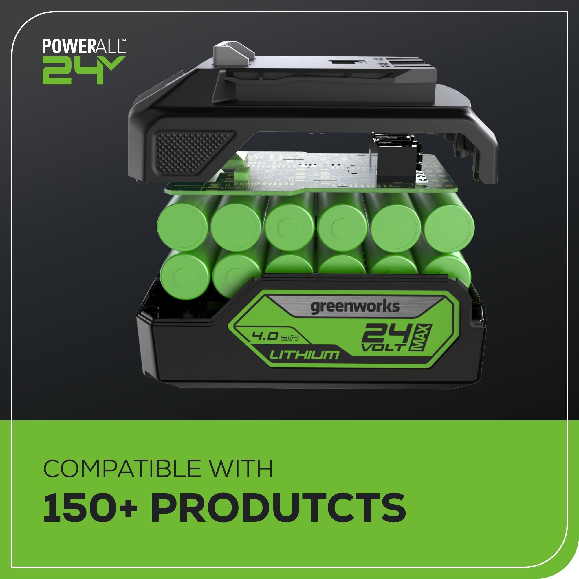 Greenworks 24V Brushless Cordless Belt Sander Kit - 3in x 18in Portable Battery Powered Sander with 4Ah Battery, Charger, Dust Bag & 60 Grit Sandpaper | Ideal for Woodworking, DIY Projects & Home Renovations