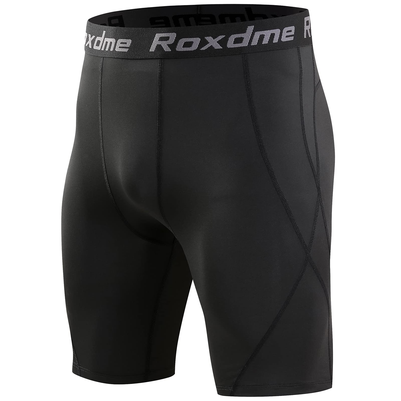 Roxdme Men's Compression Shorts 1-3 Pack - Breathable Spandex Athletic Underwear for Workout, Running & Gym - Ideal for Sports, Training & Active Lifestyle