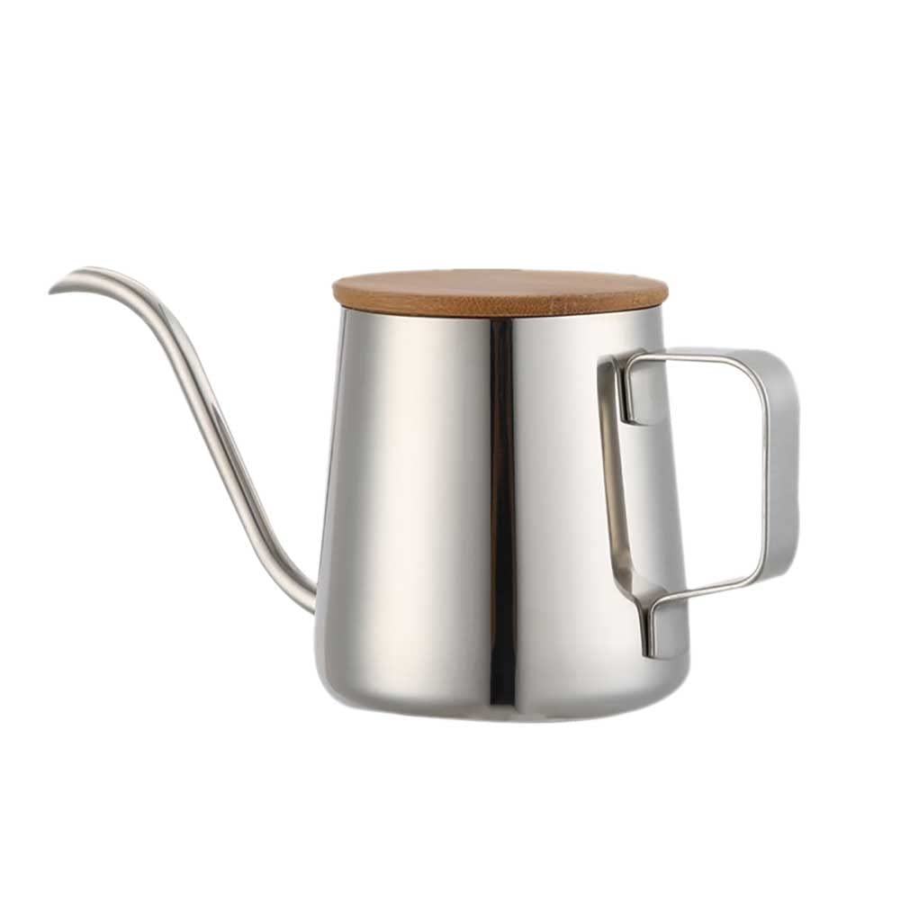 Premium 350ML Stainless Steel Gooseneck Coffee Kettle with Long Narrow Spout - Perfect for Pour Over Coffee, Hand Drip Brewing & Tea - Ideal for Home Baristas & Coffee Enthusiasts