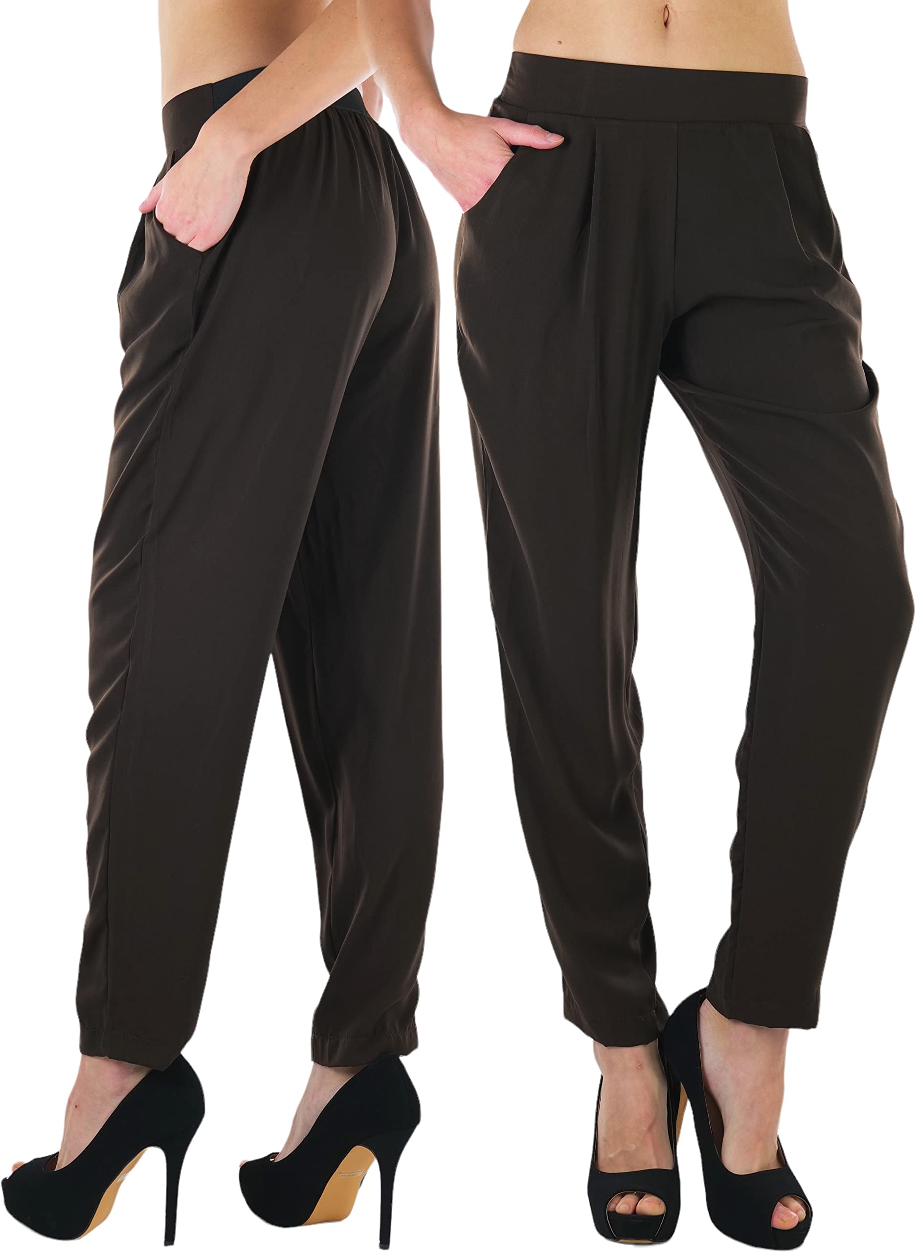 Stylish Women's High Waist Boot-Cut Dress Pants for Work & Office - Professional Trousers with Flattering Fit for Business Casual & Formal Occasions