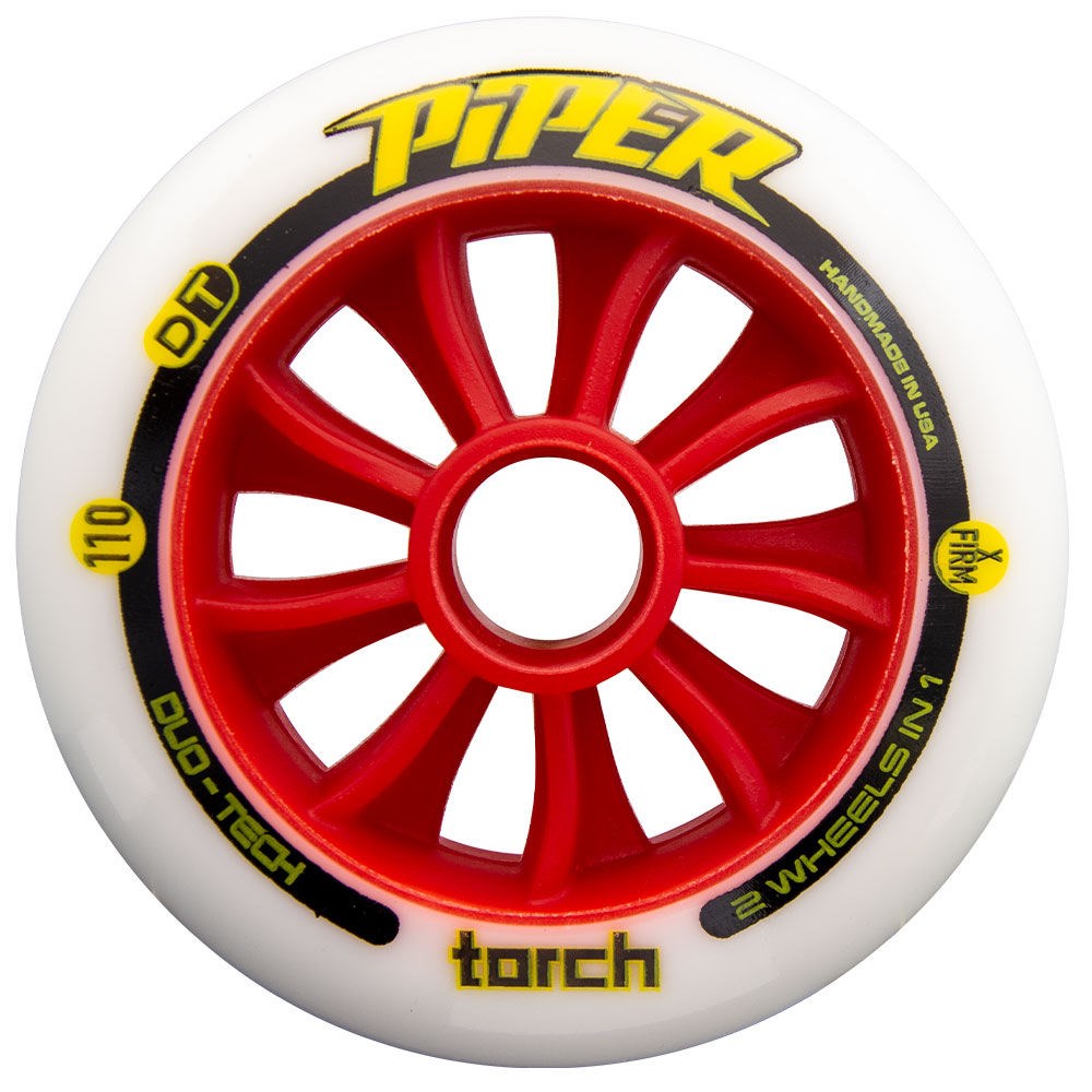 110mm Piper Torch Inline Speed Wheel - High-Performance Skate Wheels for Aggressive Inline Skating & Speed Training - Perfect for Rink, Park & Street Skating