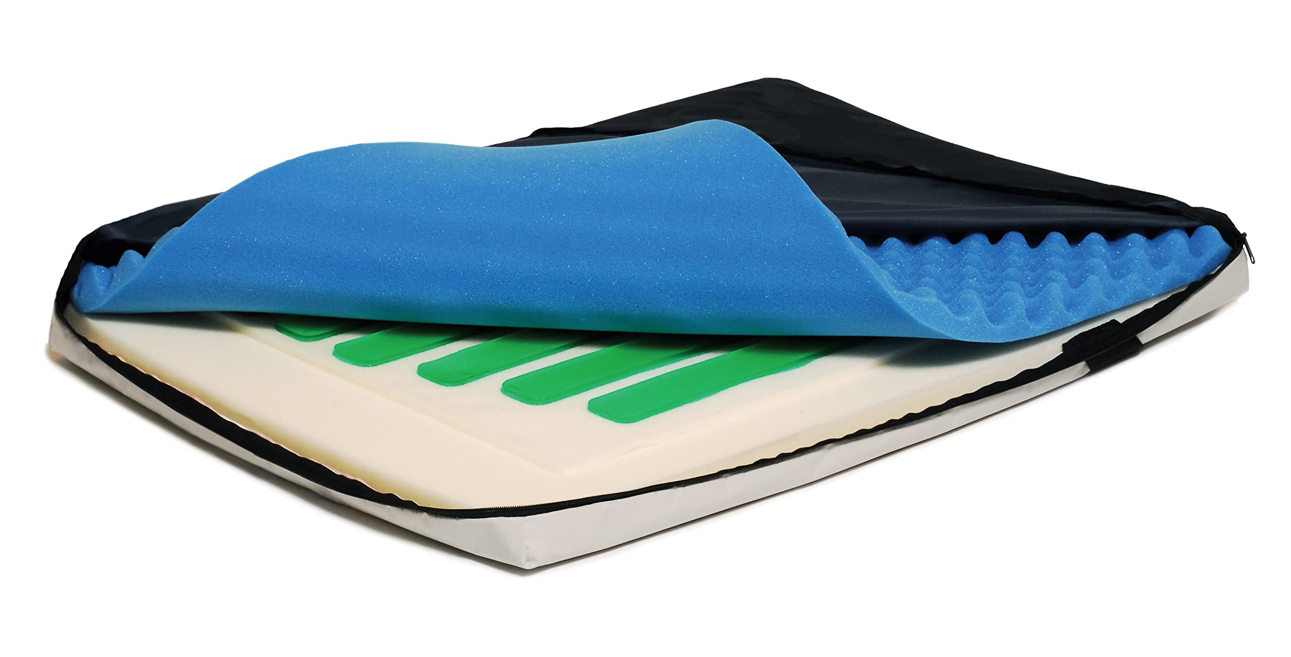 Lumex Foam & Gel Hospital Bed Mattress Topper - 36x80x3 Inches - Pressure Relief & Comfort Support - Ideal for Home Care, Nursing Homes & Medical Facilities