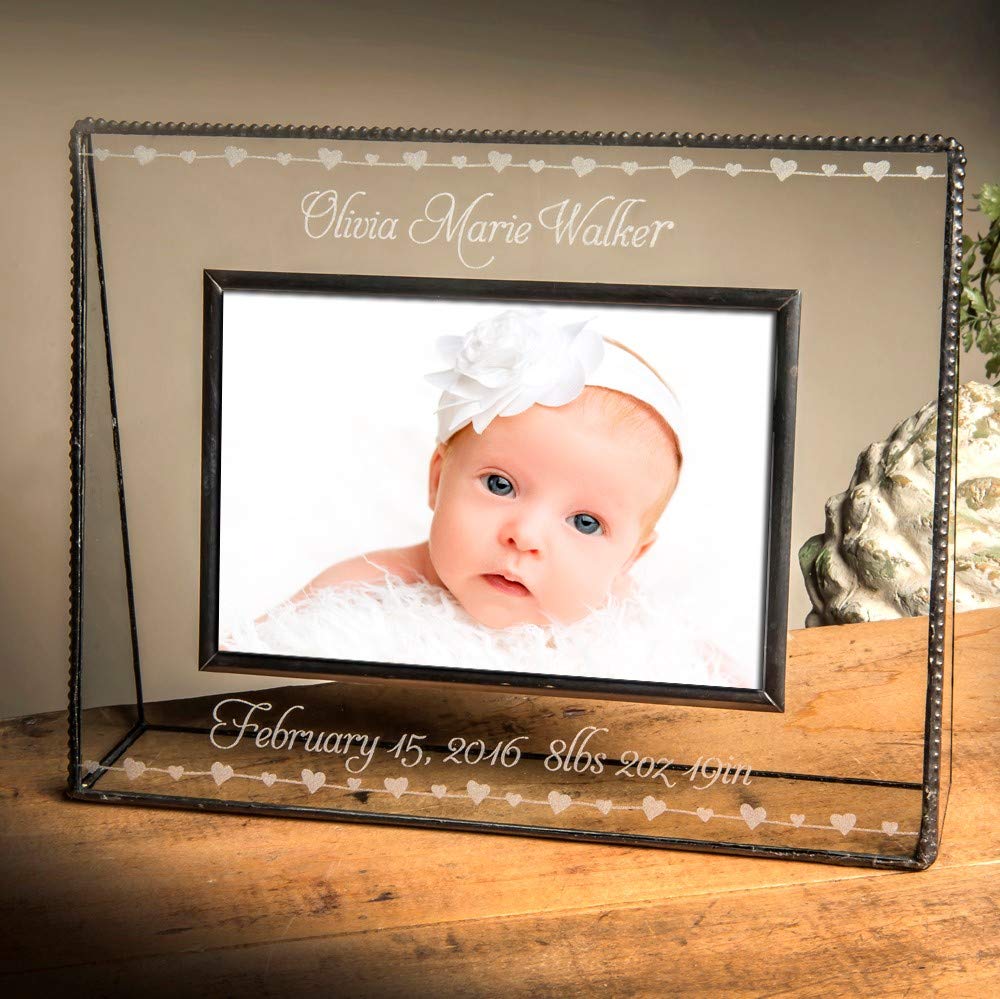 Personalized Baby Keepsake Frame 4x6 for New Parents - Nursery Decor & Gift Idea
