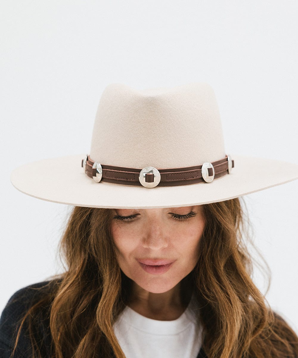 Authentic Genuine Leather Western Hat Band for Cowboy Hats - Handcrafted Adjustable Headband for Rodeo, Country Music & Outdoor Events