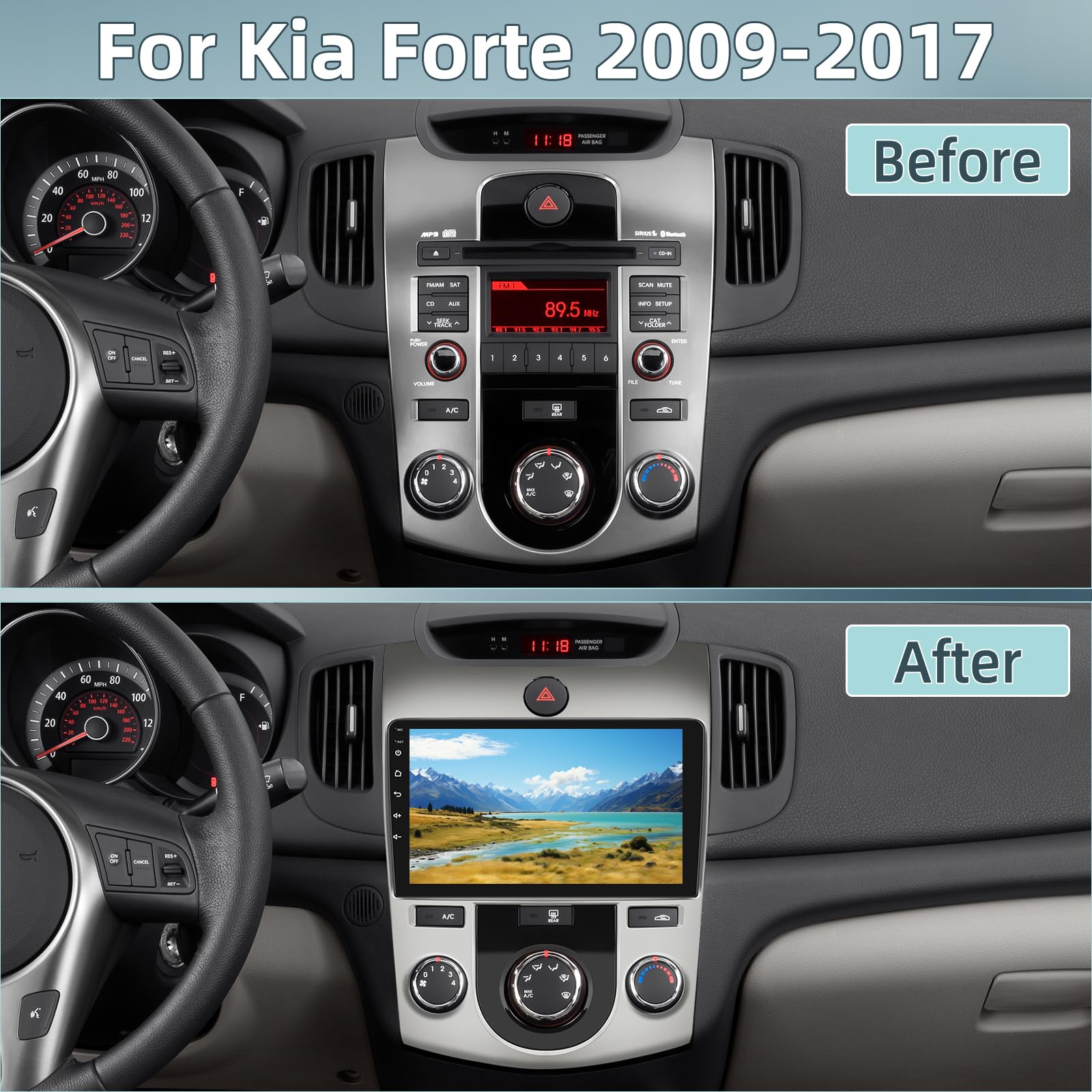 2+64GB Android 13 Car Stereo for Kia Forte 2009-2017 - 9