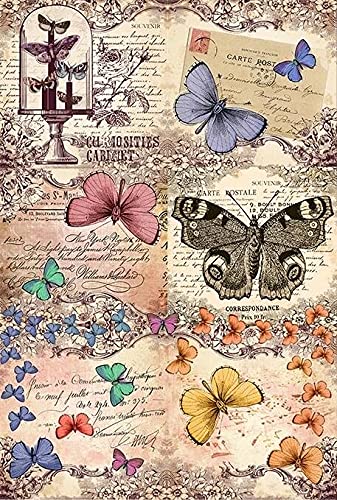 Butterflies Postcard with Stamps - 2 Sheets