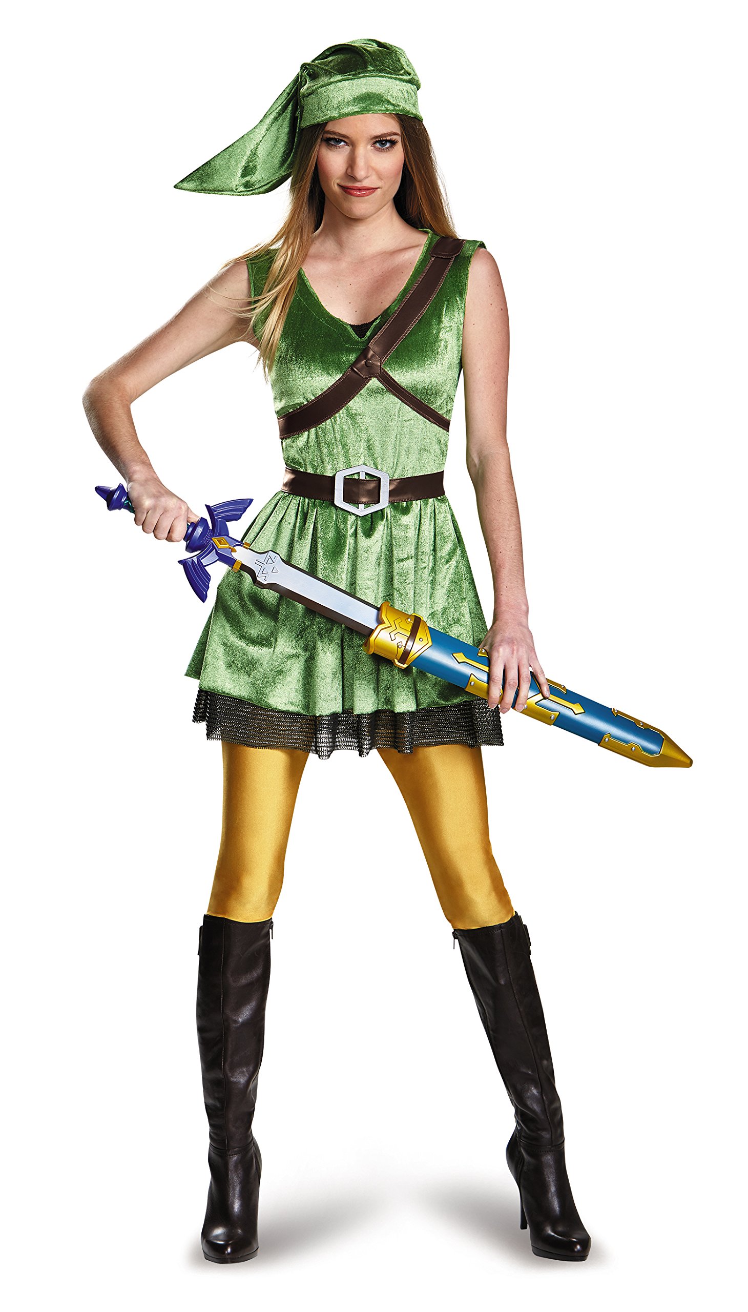Legend of Zelda Link Costume for Women - Adult Cosplay Outfit for Halloween, Comic Con & Themed Parties