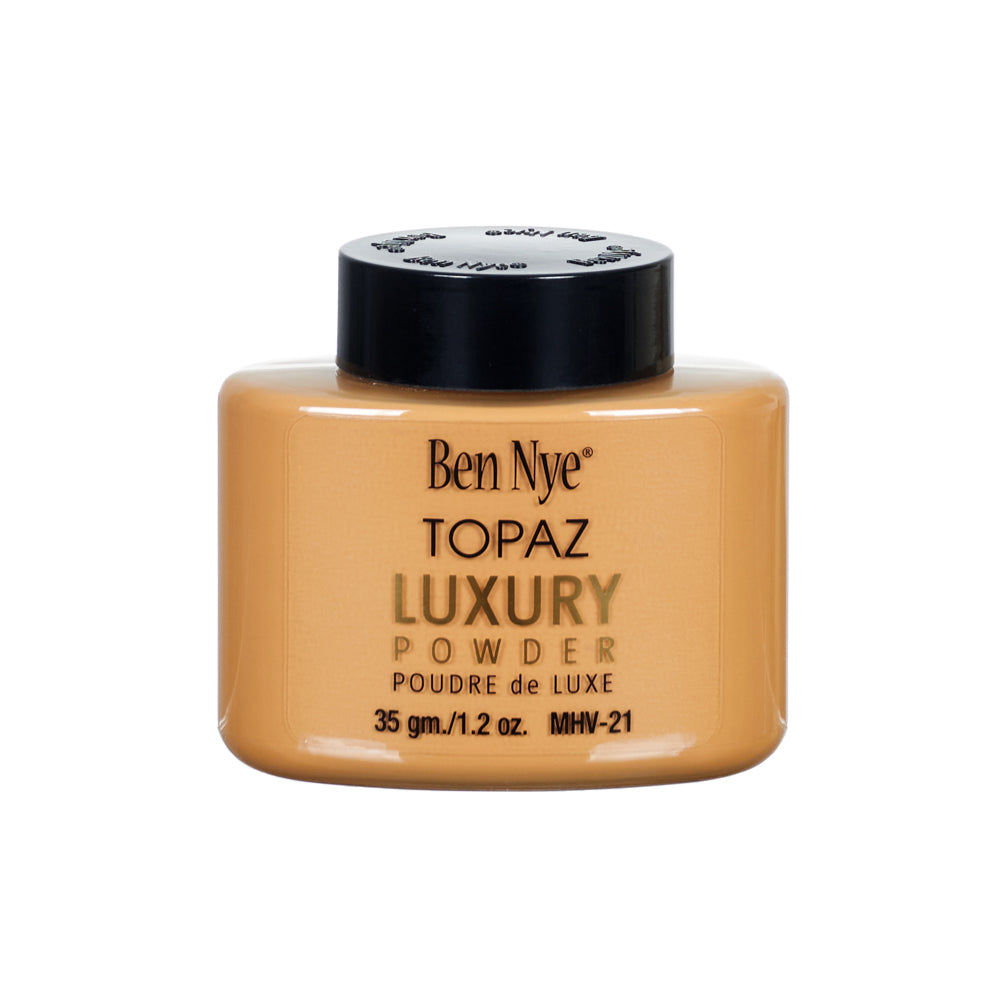 Ben Nye Topaz Luxury Powder - Translucent Setting & Finishing Powder for Flawless Makeup | Perfect for Photo Shoots, Weddings & Everyday Glow