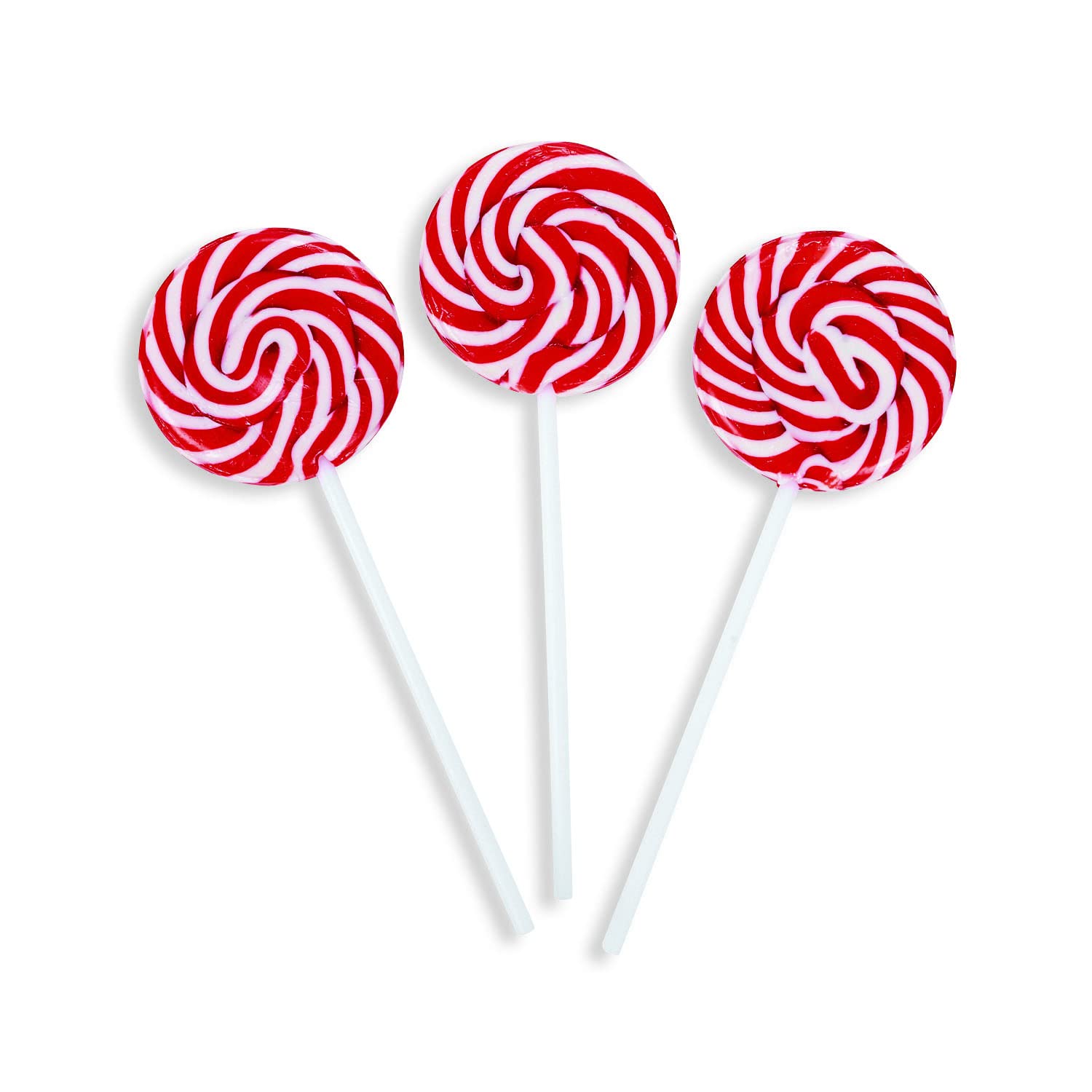 48-Pack Red Swirl Lollipops - Individually Wrapped Bulk Candy for Parties, Candy Buffets, Graduation, Wedding & Anniversary Celebrations - Perfect for Party Favors, Gift Bags and Sweet Treat Displays