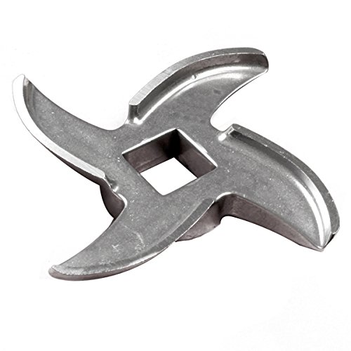 LEM #10/#12 Stainless Steel Meat Grinder Knife - Heavy Duty Replacement Blade for Home Kitchen & Commercial Use - Perfect for Grinding Beef, Pork, Venison & Sausage Making