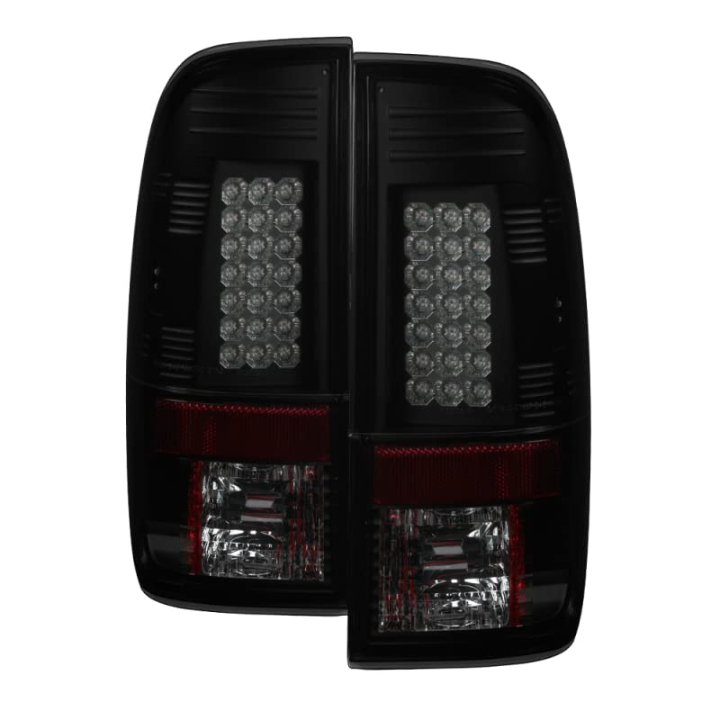 Spyder Auto 5078179 LED Tail Lights - Black/Smoked Lens - High Visibility Brake Lights - Compatible with Select Car Models - Perfect for Night Driving & Enhanced Safety