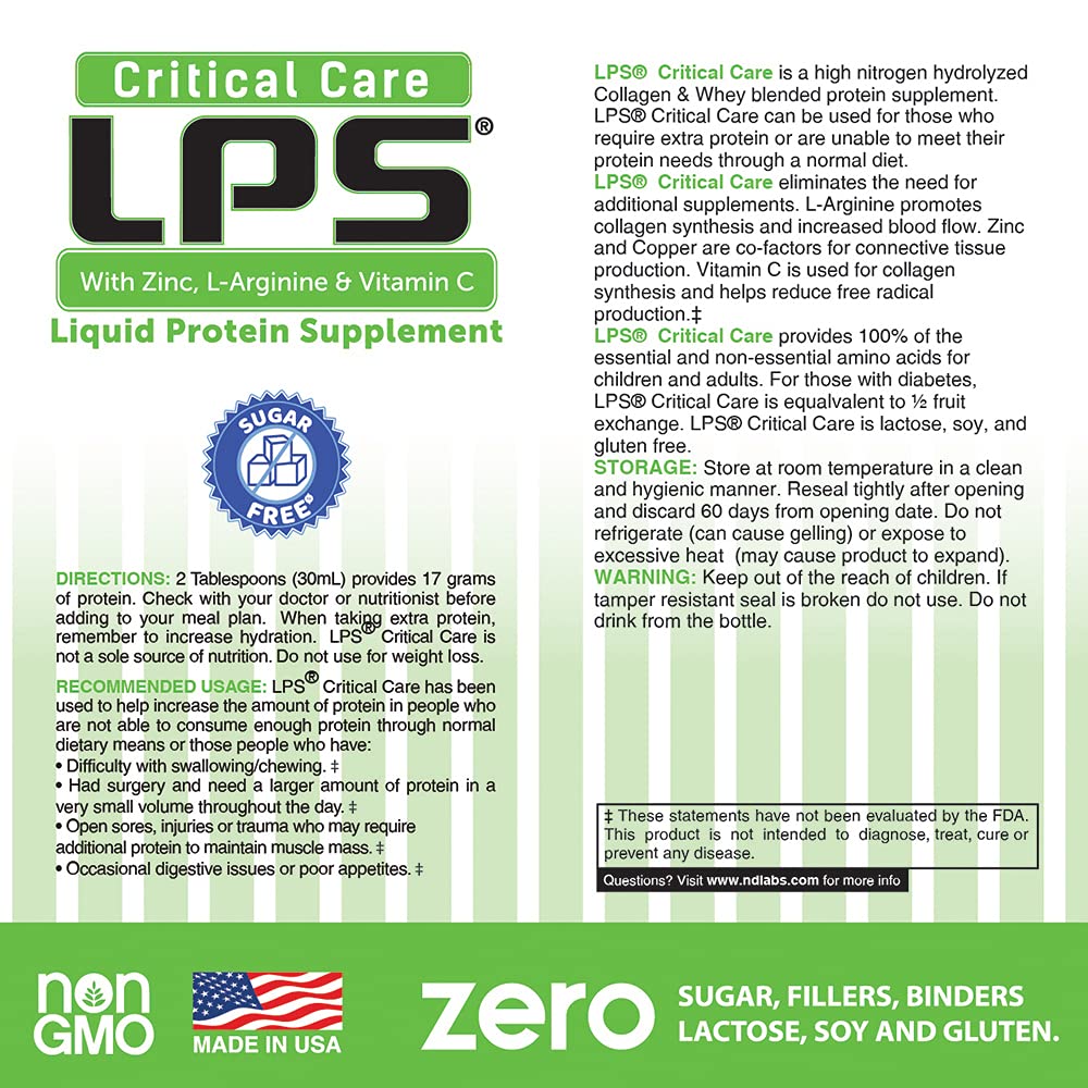 Nutritional Designs LPS Liquid Collagen & Whey Protein Powder - Sugar Free, Non-GMO Supplement Drink for Healthy Skin & Hair - Men & Women (Peach Mango Flavor) | Post-Workout Recovery & Beauty Boost