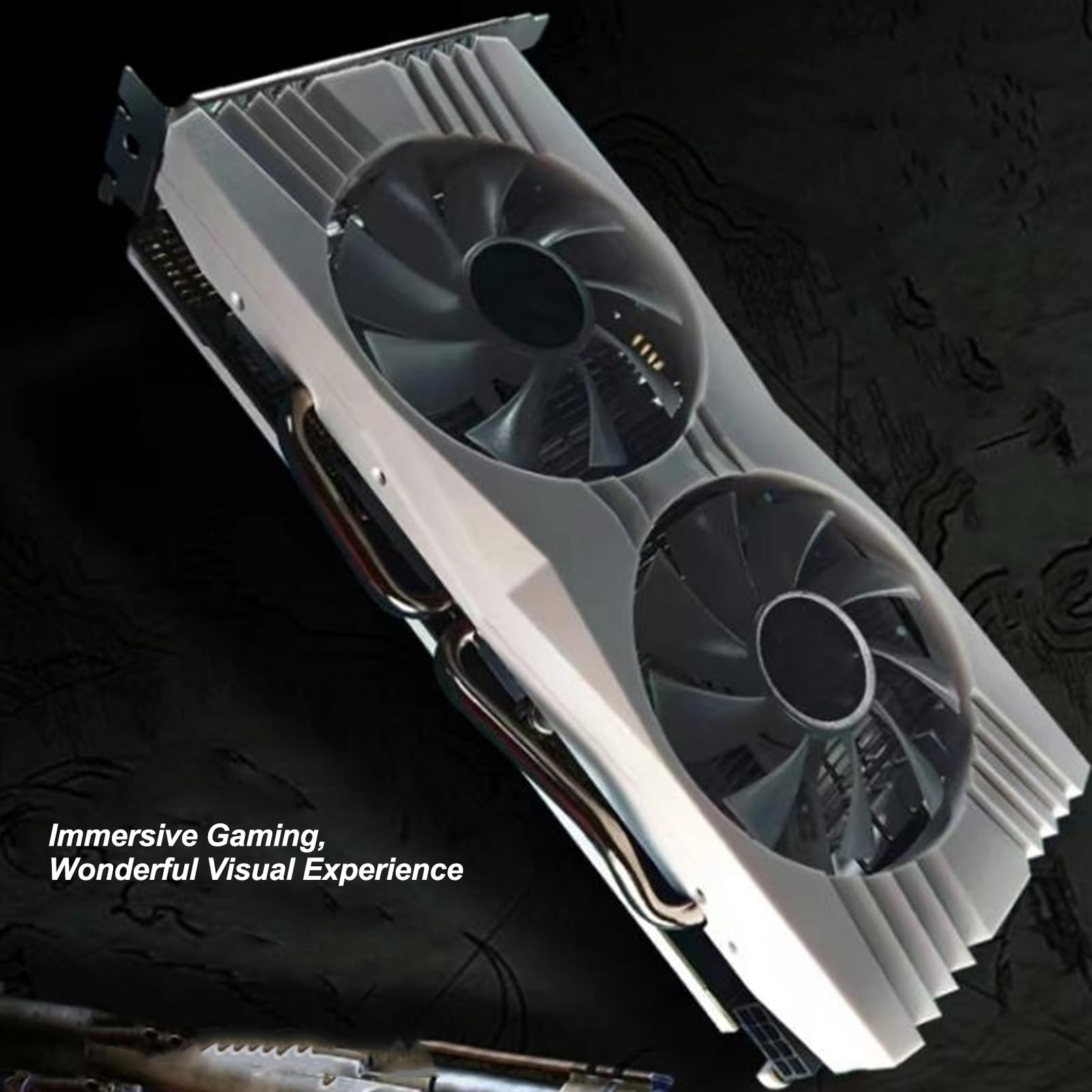 8GB GDDR5 256-bit Gaming Graphics Card with Dual Cooling Fans & Copper Tube - 1286MHz GPU, 7000MHz Memory, 4K 4096x2160 Resolution - Perfect for High-Performance Gaming & VR on Desktop PCs