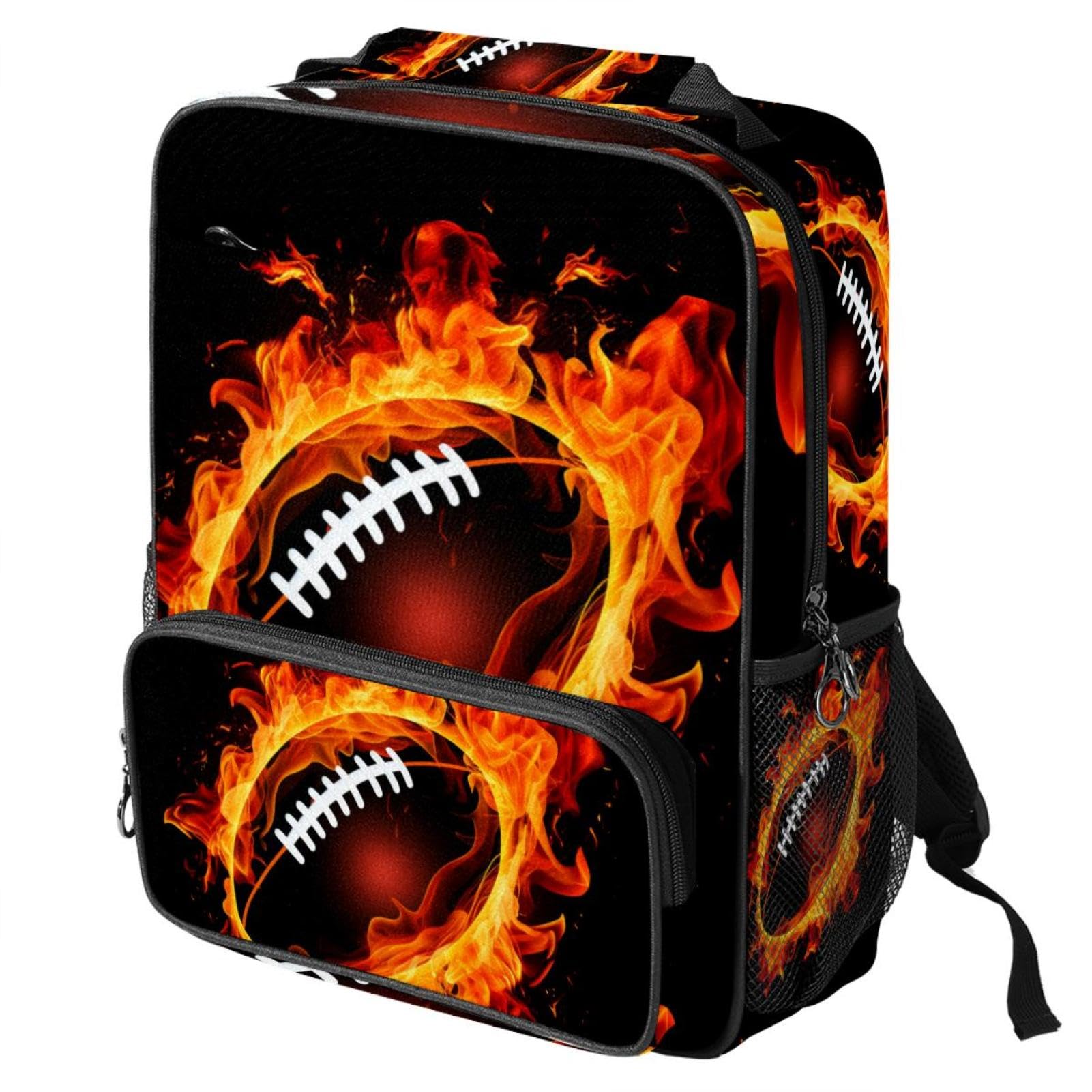 Best Travel Backpack for Men & Women - Durable Waterproof Hiking Backpack with Laptop Compartment - Perfect for Camping, Work Commute & College Students | American Football Design