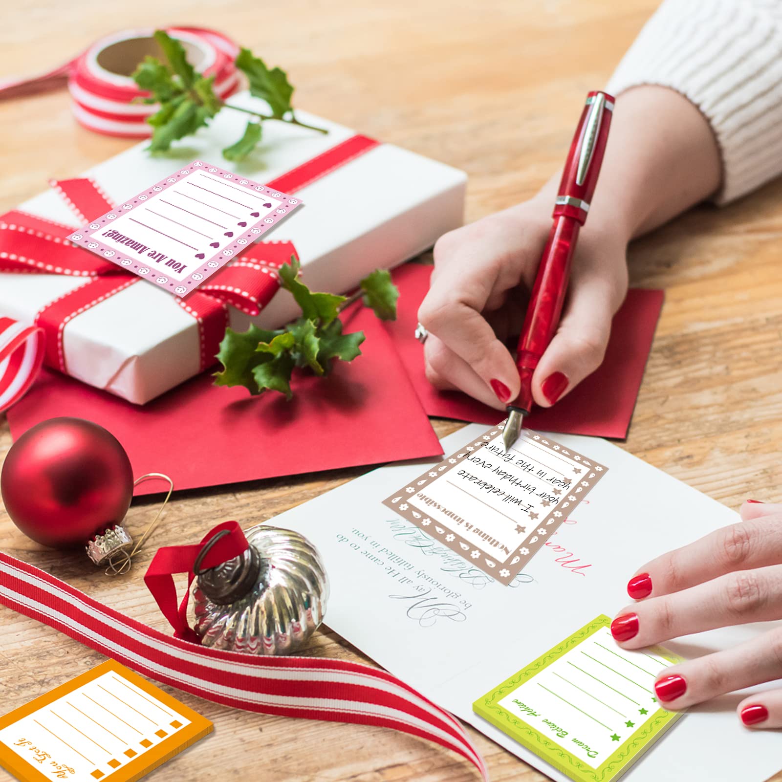 8-Pack Motivational Sticky Notes - Inspirational Memo Pads for Office, School & Home - Perfect for Students, Coworkers & Staff Appreciation Gifts - Great for Daily Reminders, Goal Tracking & Productivity Boosting